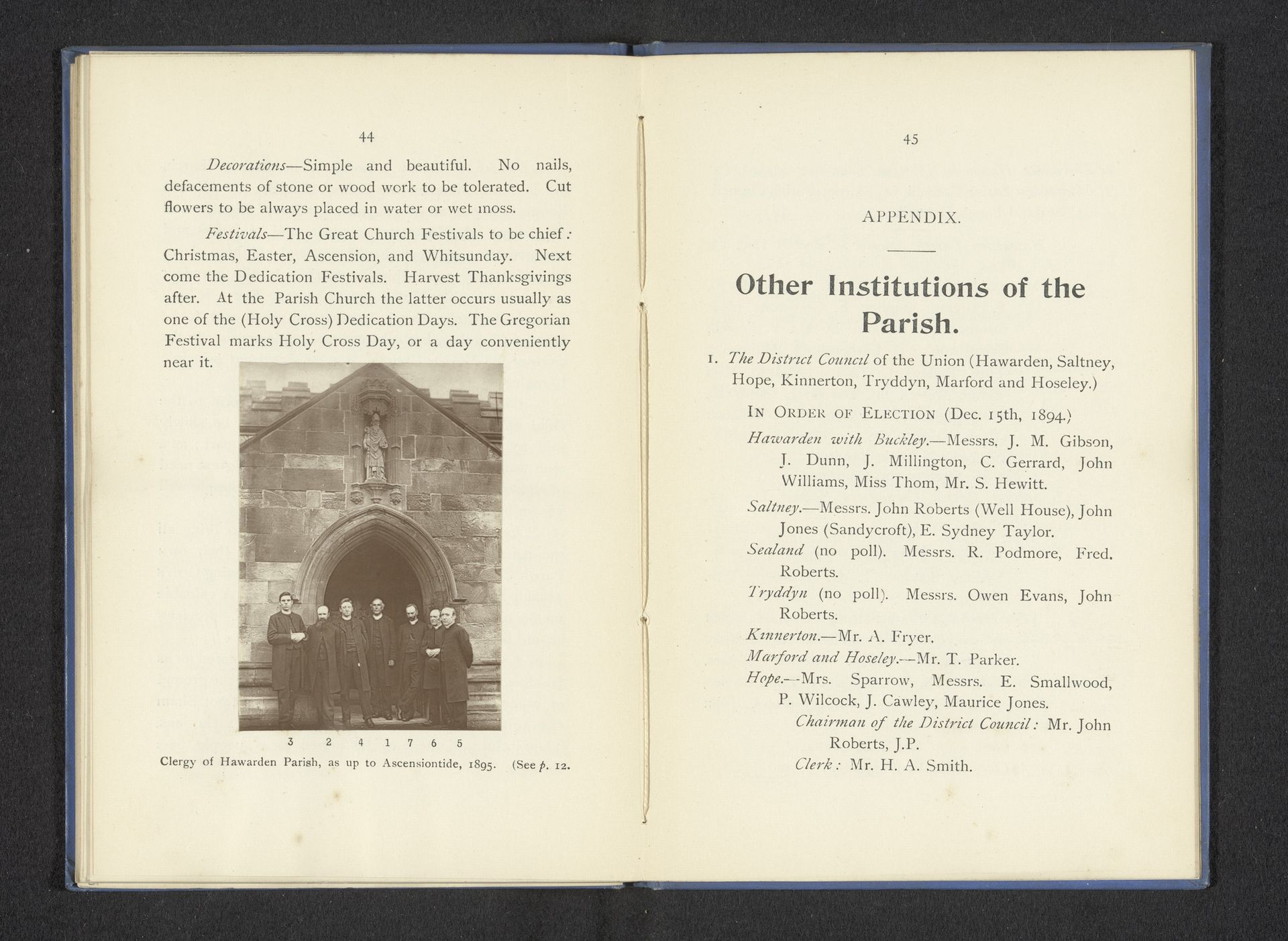 Clergy of Hawarden Parish, as up to Ascensiontide by Agnes Wilson