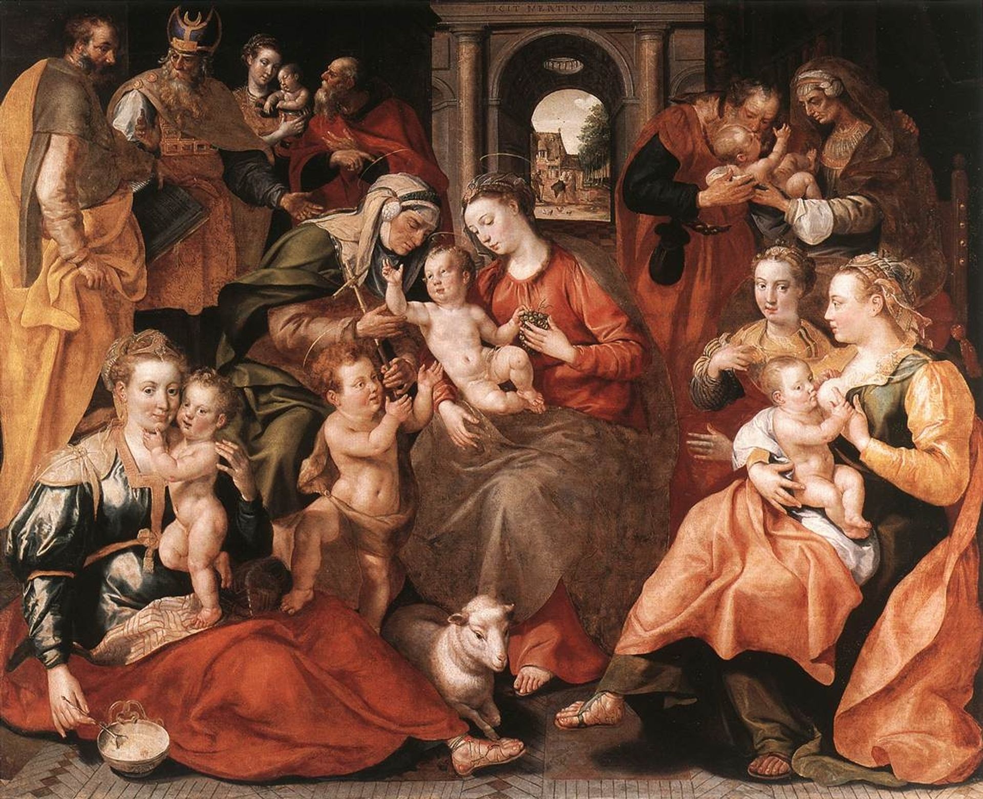 The Family of St Anne by Maarten de Vos