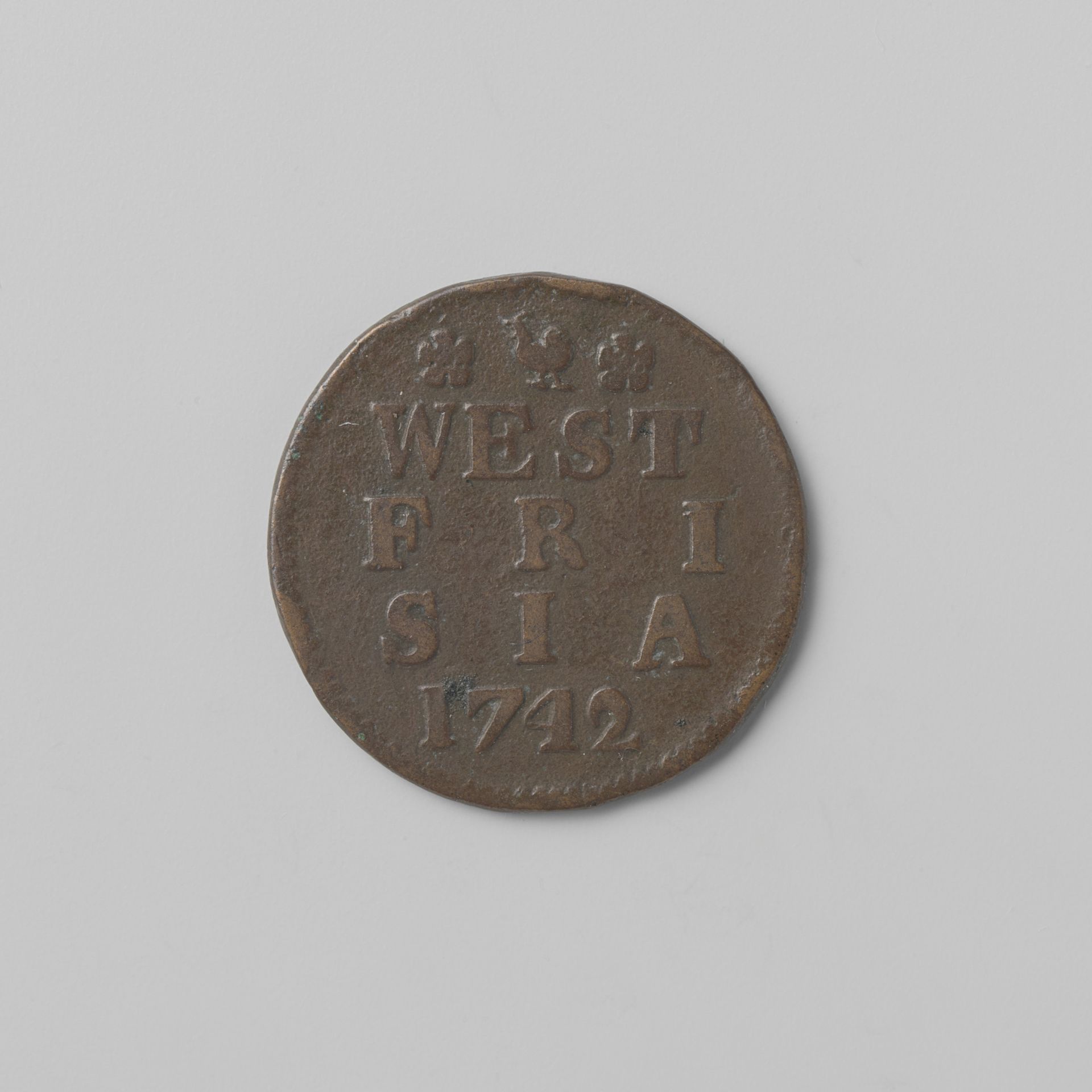 Westfriese duit, 1742 by Landschap West-Friesland