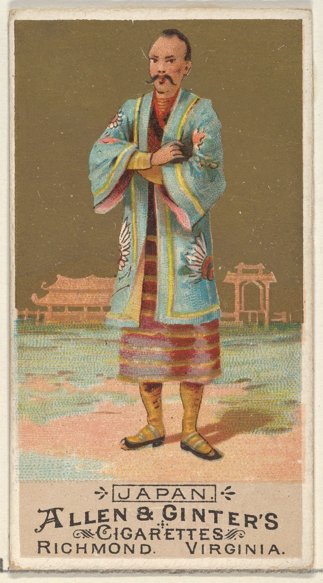 Japan, from the Natives in Costume series (N16) for Allen & Ginter Cigarettes Brands by Allen & Ginter