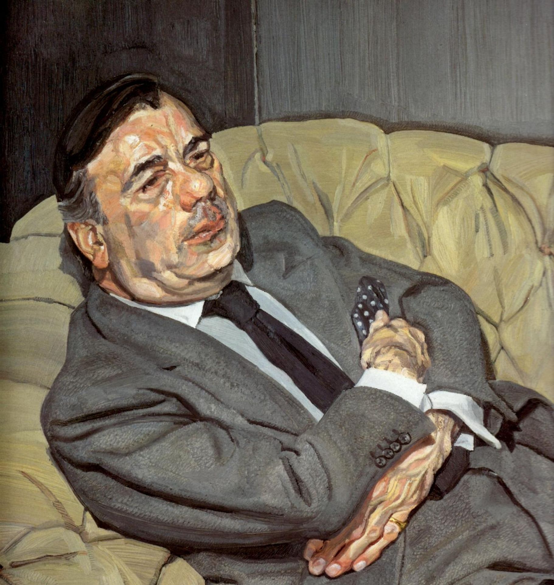 Guy Half Asleep by Lucian Freud