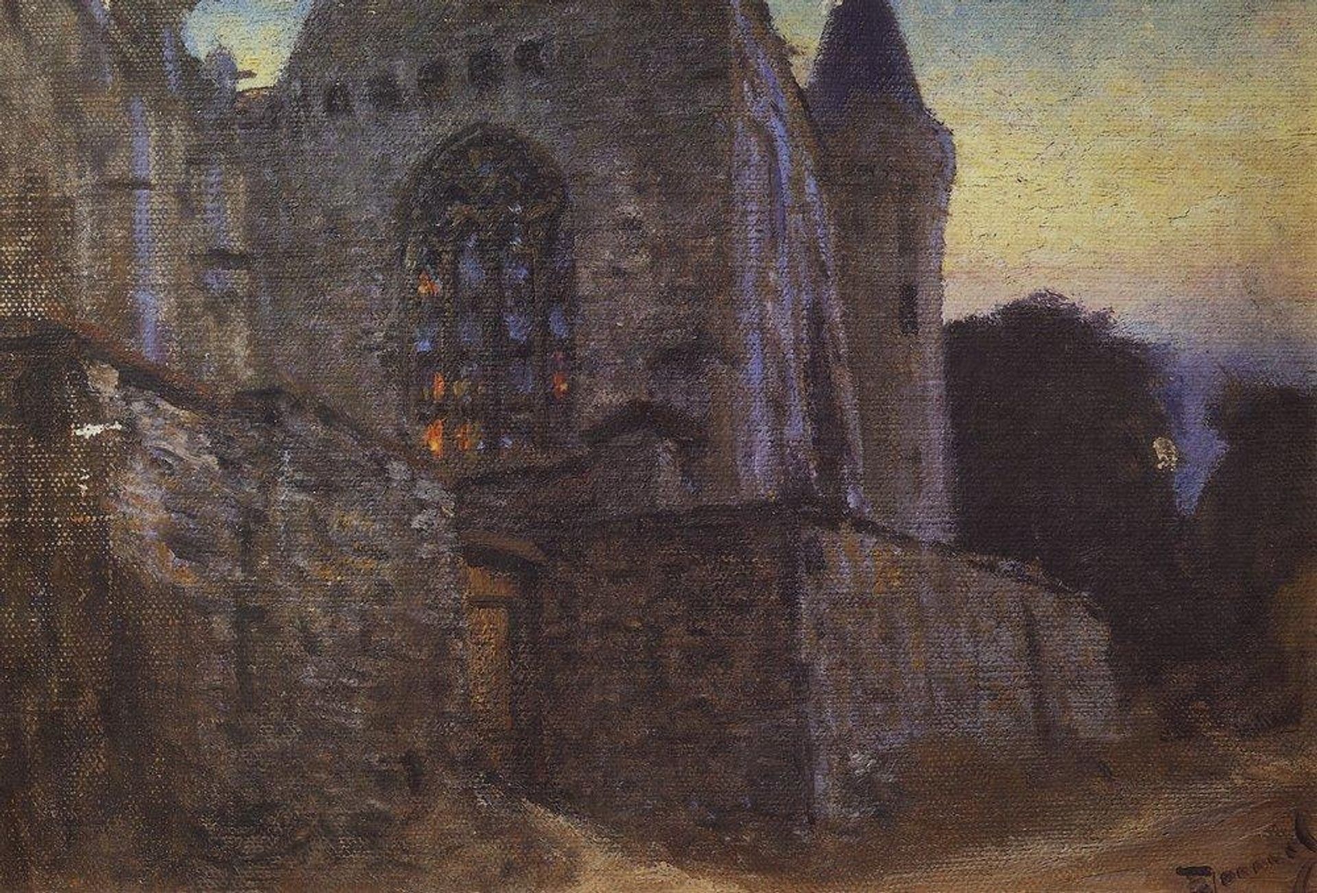 Redon Abbey by Vasily Polenov
