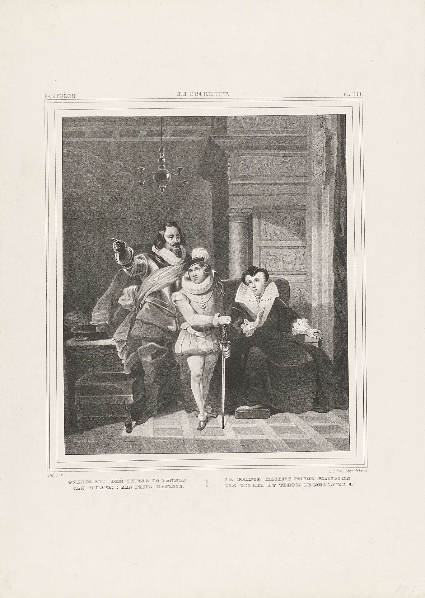 Overdracht van de titels en landen van Willem I aan prins Maurits, 1584 by Gebroeders van Lier