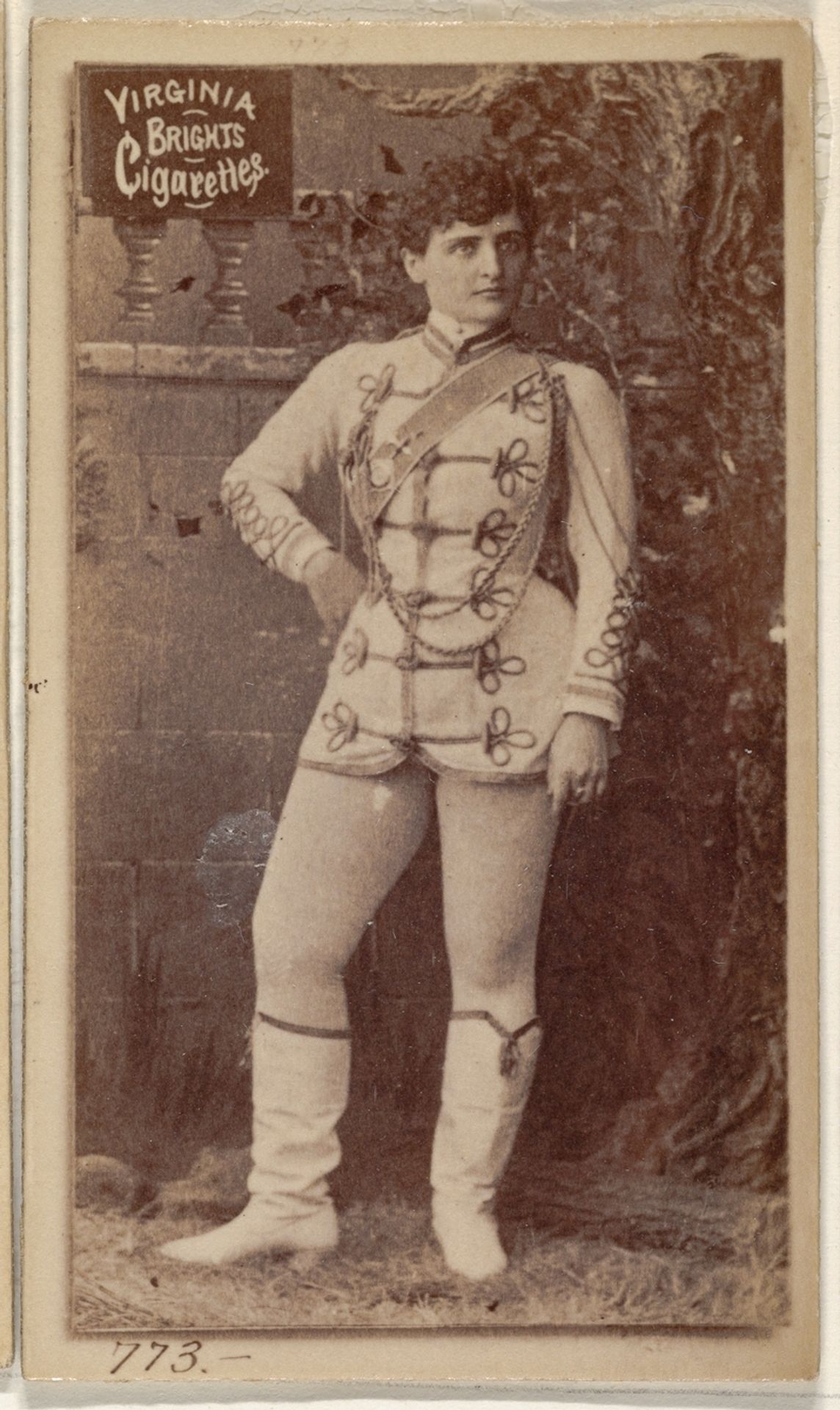 Card 773, from the Actors and Actresses series (N45, Type 2) for Virginia Brights Cigarettes by Allen & Ginter
