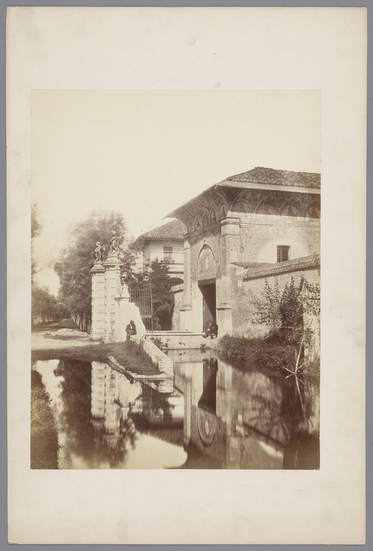 Poort van het Certosa di Pavia, Italië by Pompeo Pozzi