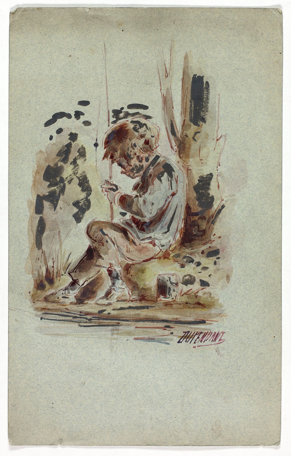 Boy Fishing by Dupenvant Dupenvant