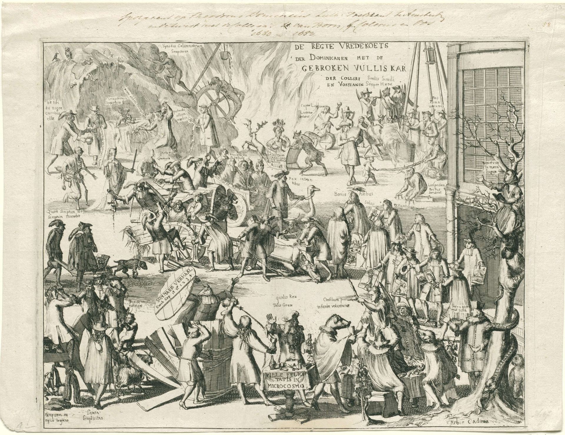 De rechtvaardige vredeskoets van de Dominicanen, 1683-1684 by Anonymous