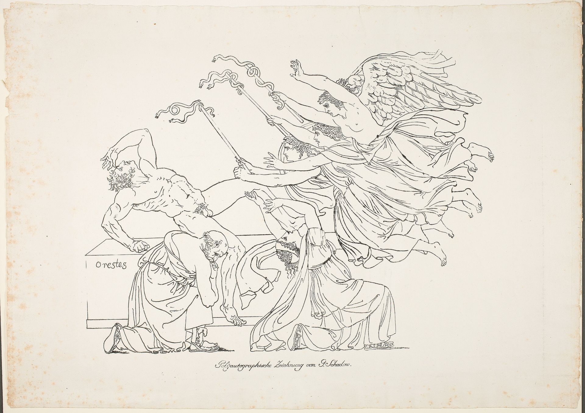 Persecution of Orestes by Johann Gottfried Schadow