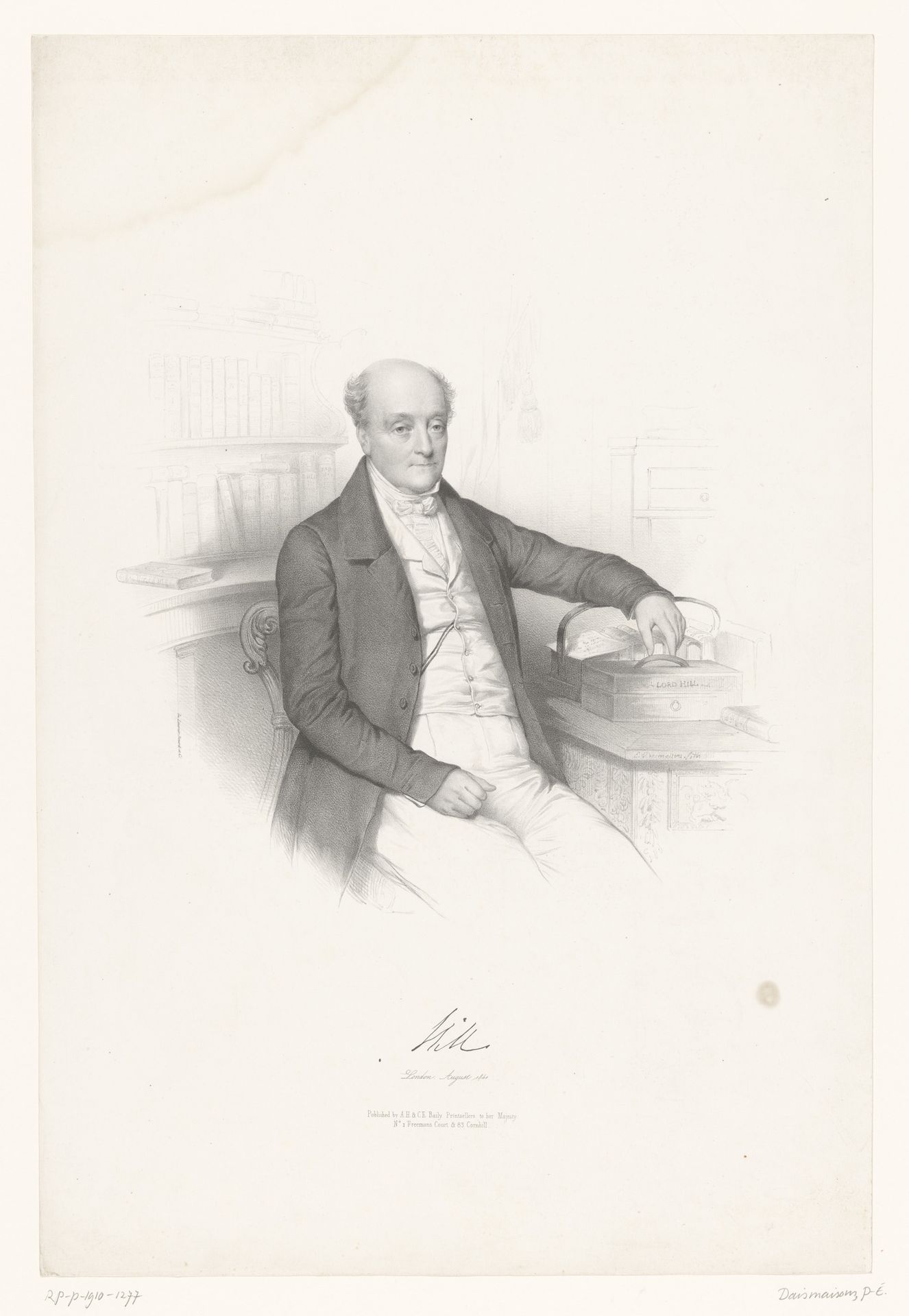 Portret van generaal Rowland Hill by Émilien Desmaisons