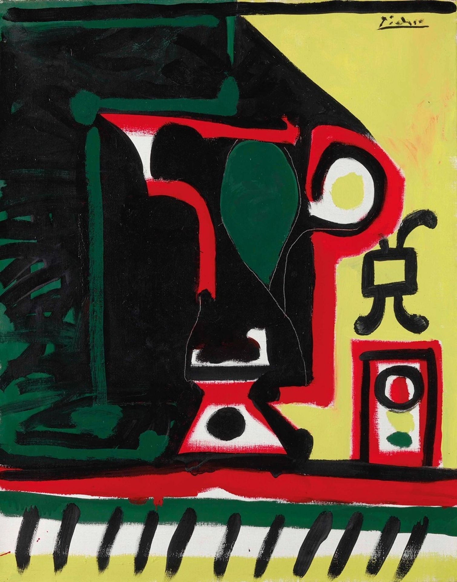 Broc et verre by Pablo Picasso