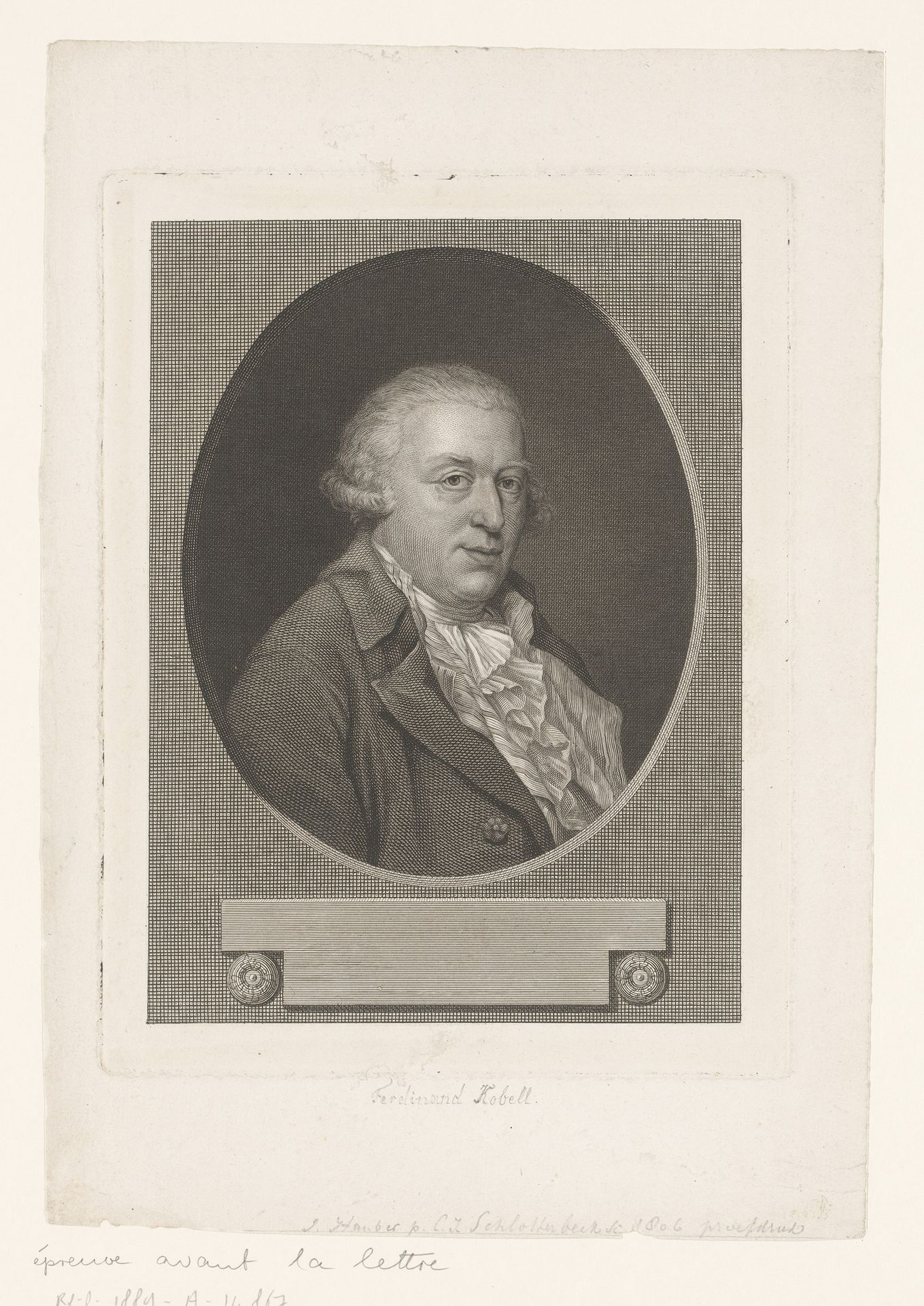 Portret van Christian Friedrich Daniel Schubart by Christian Jakob Schlotterbeck