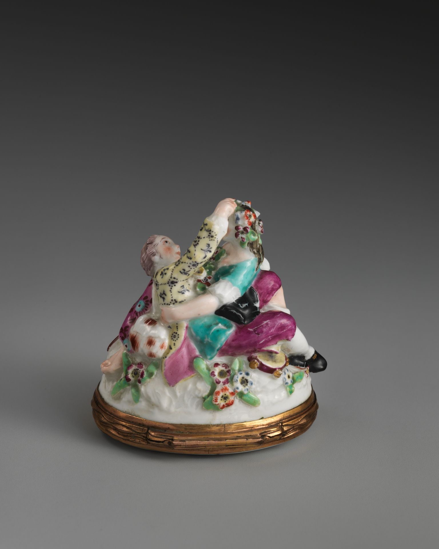 Amorous shepherds in a group by Chelsea Porcelain Manufactory