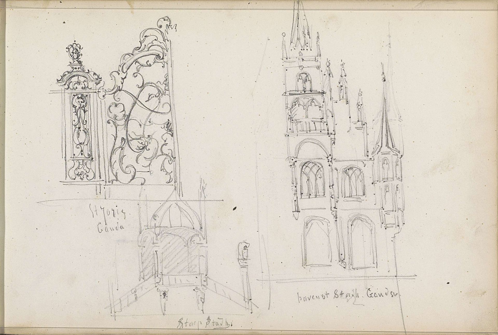 Stadhuis te Gouda by Isaac Gosschalk