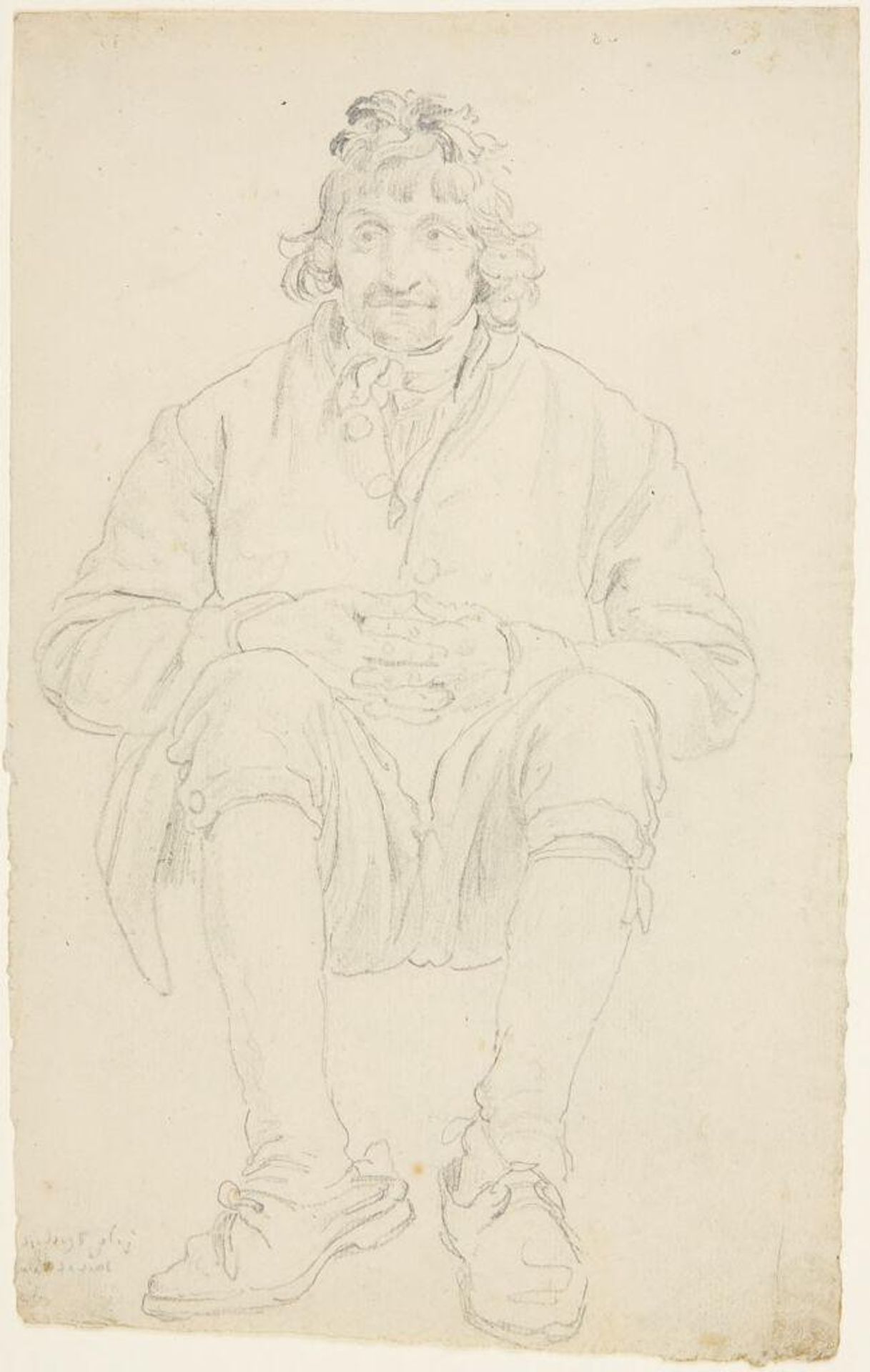 Man Seated Facing Front by Wolfgang Adam Töpffer