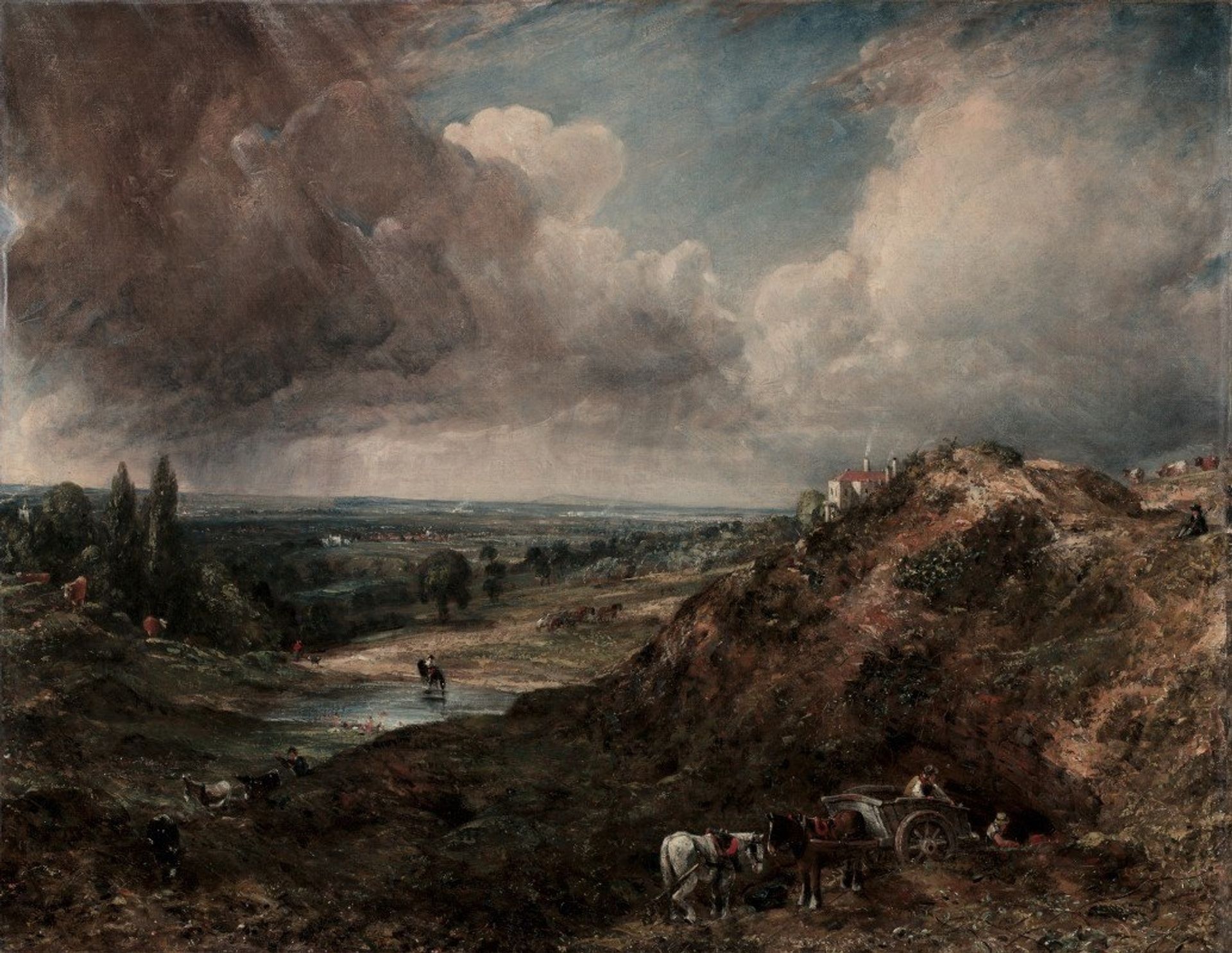 Branch Hill Pond, Hampstead by John Constable