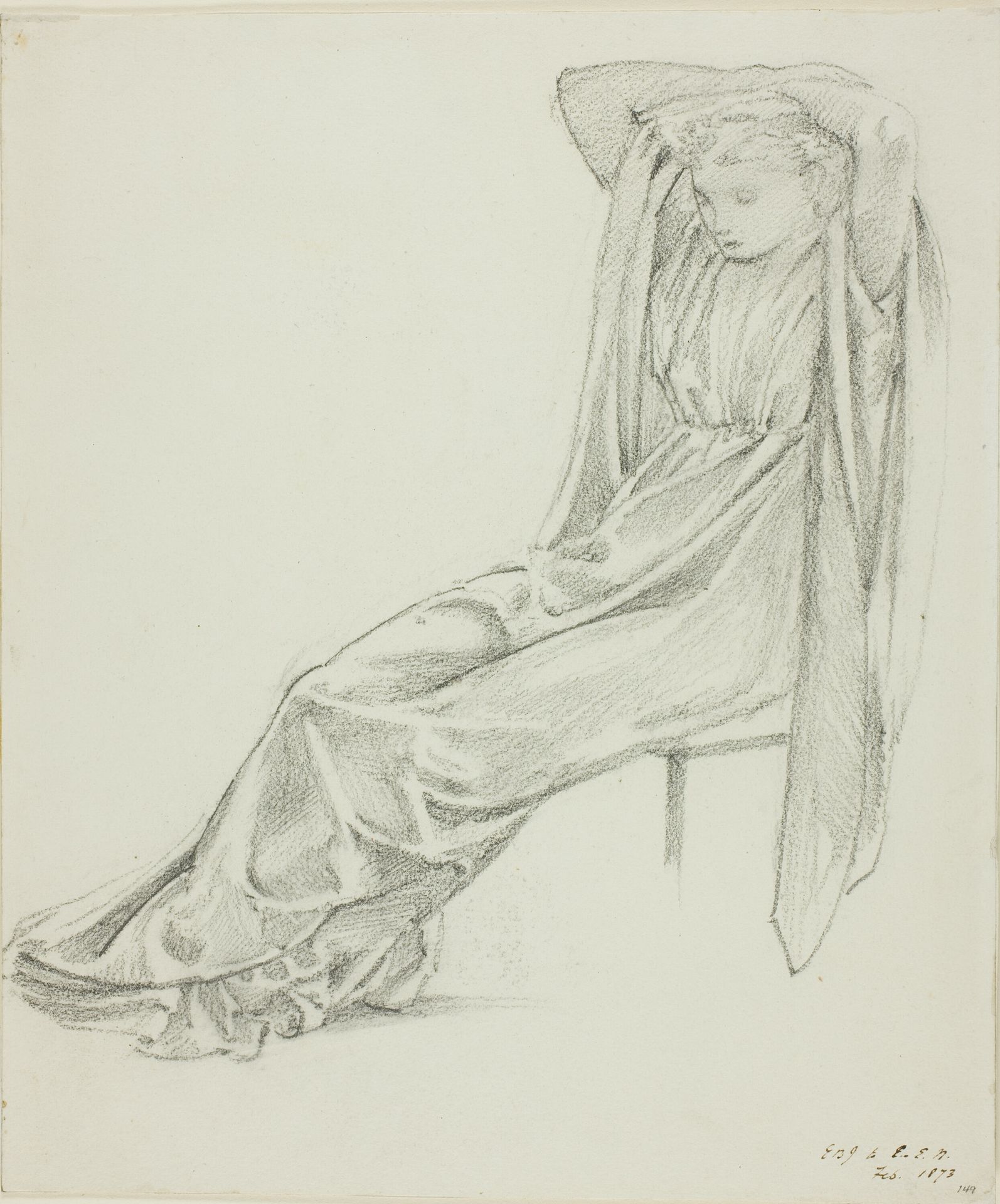 Seated Female Figure by Edward Burne-Jones