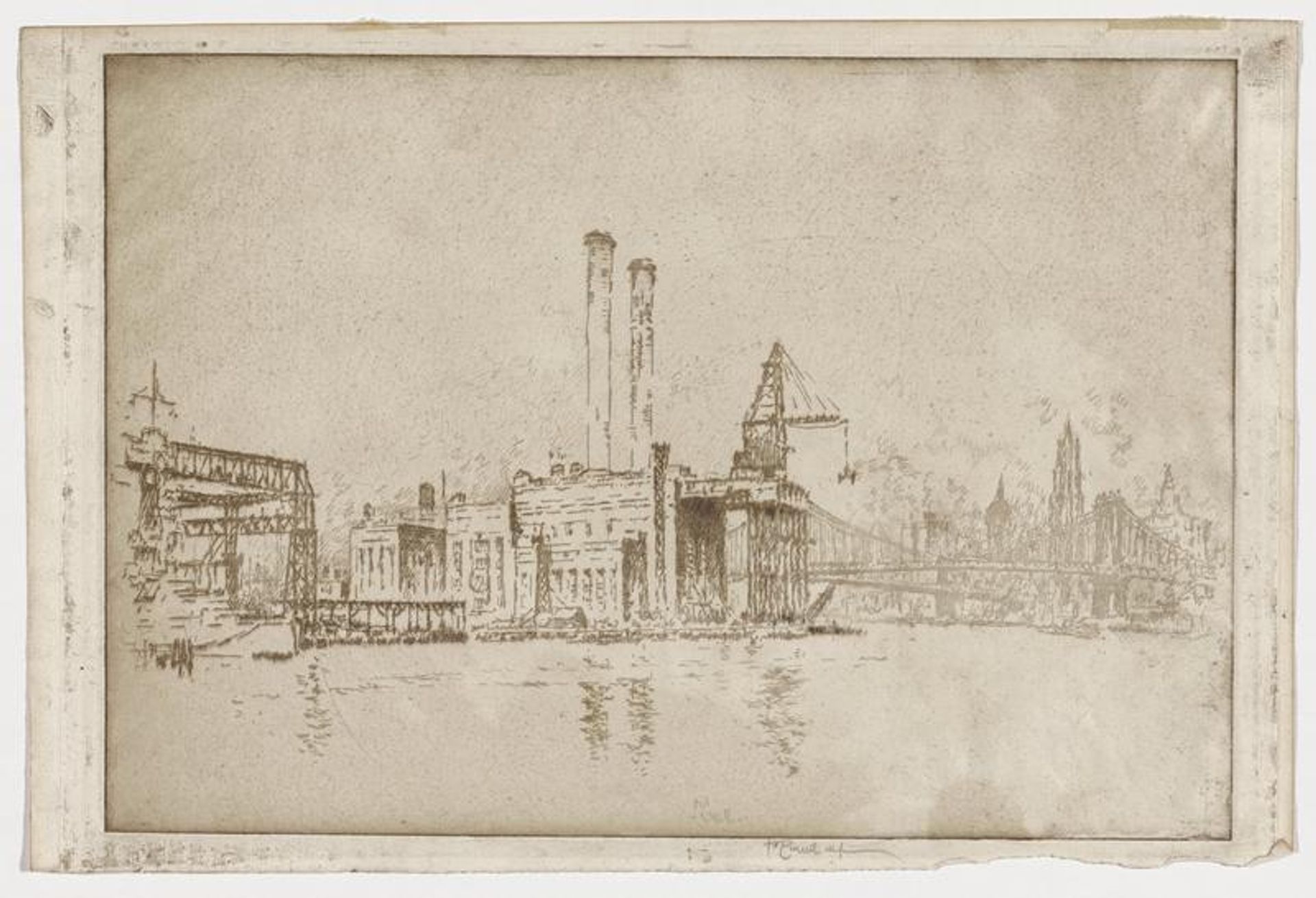 Hudson Avenue Completed by Joseph Pennell