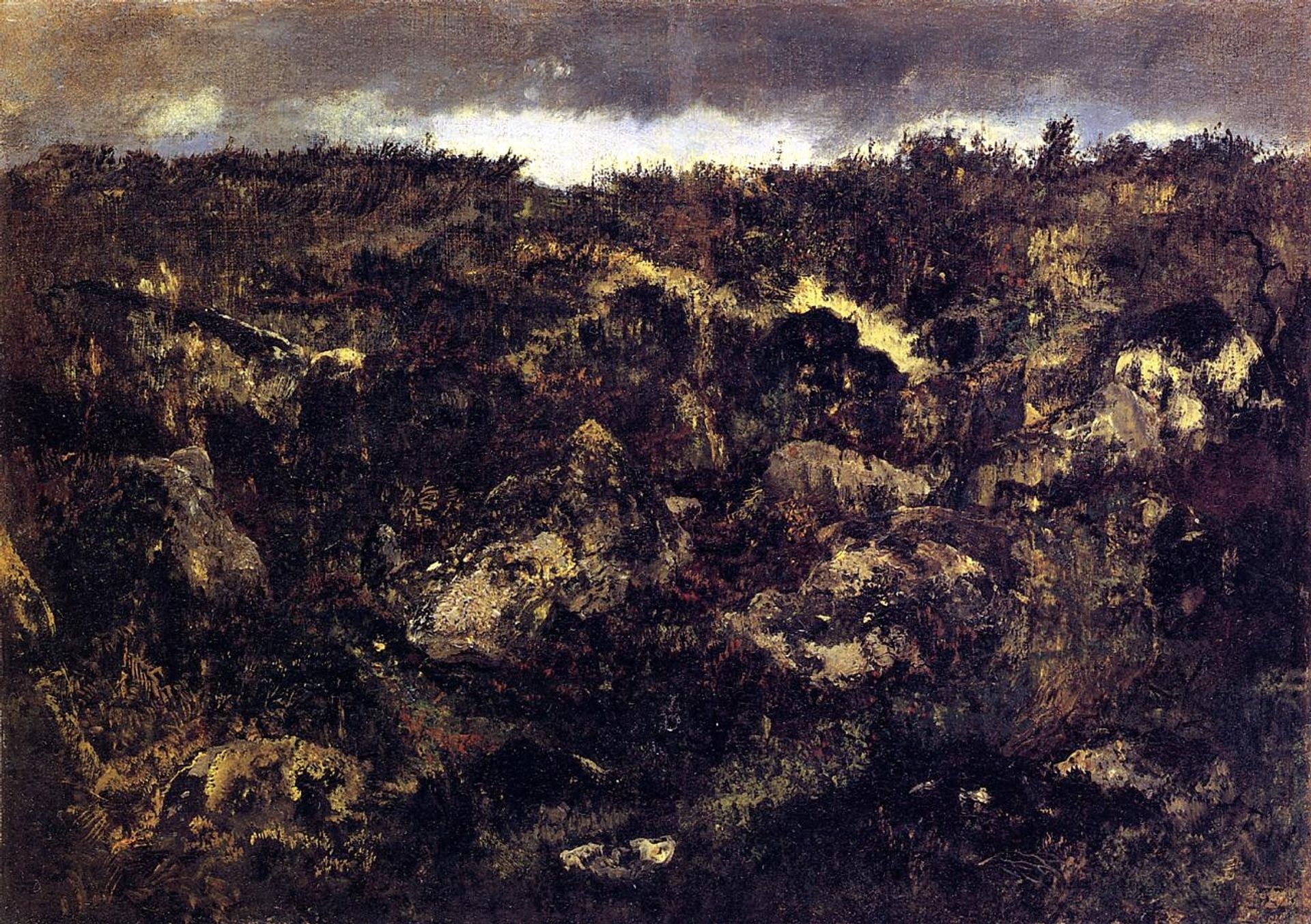 Rocky Landscape by Theodore Rousseau