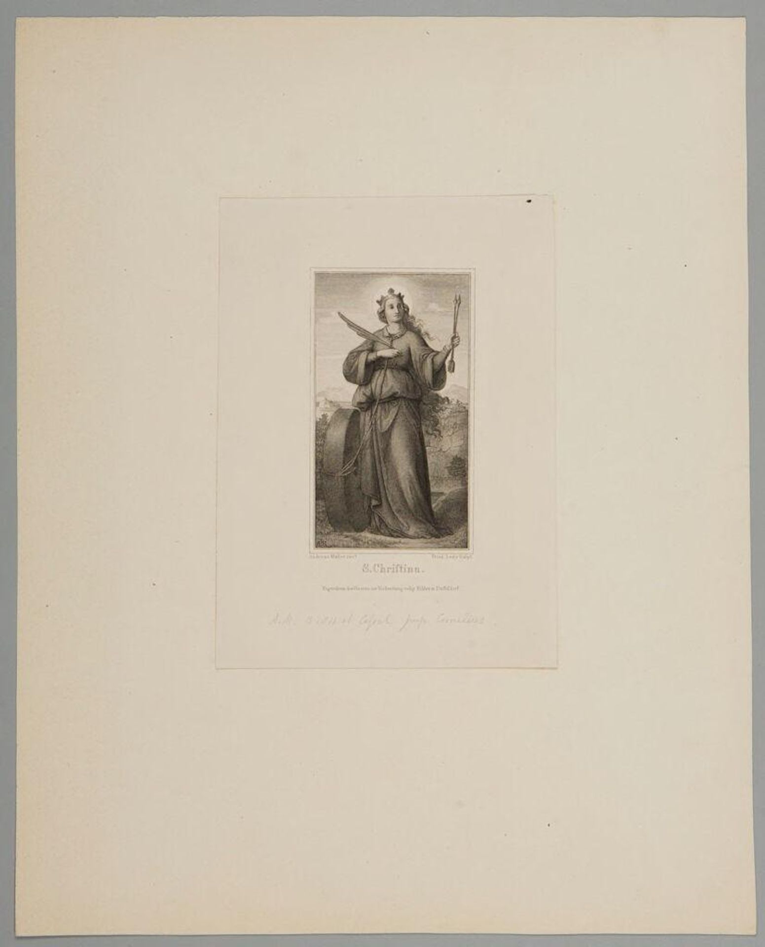 Saint Christina by Friedrich August Ludy