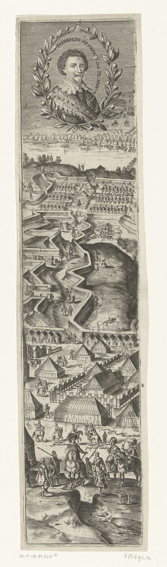 Beleg van Maastricht, 1632 (linkerblad) by Anonymous