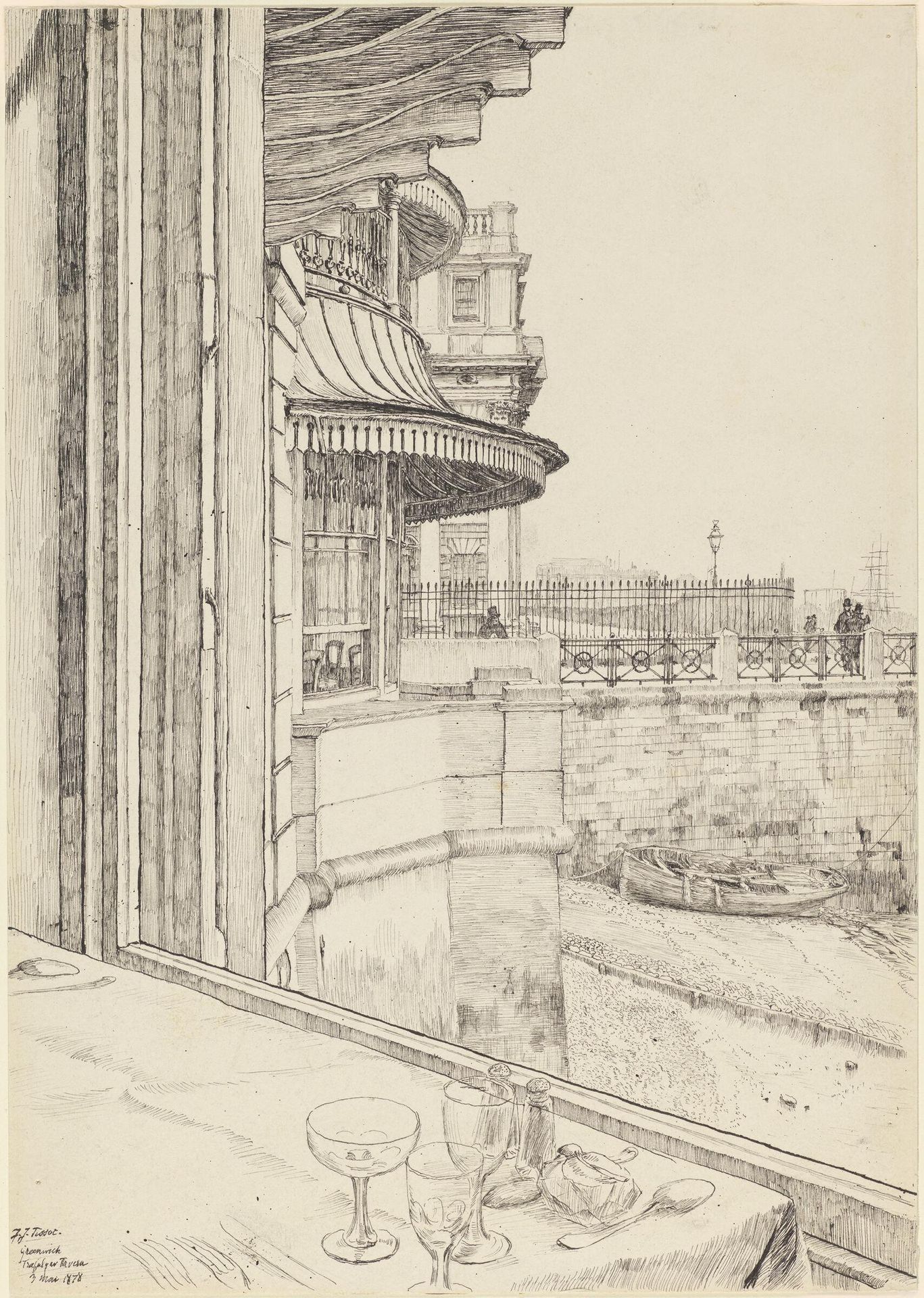 Trafalgar Tavern, Greenwich by James Tissot