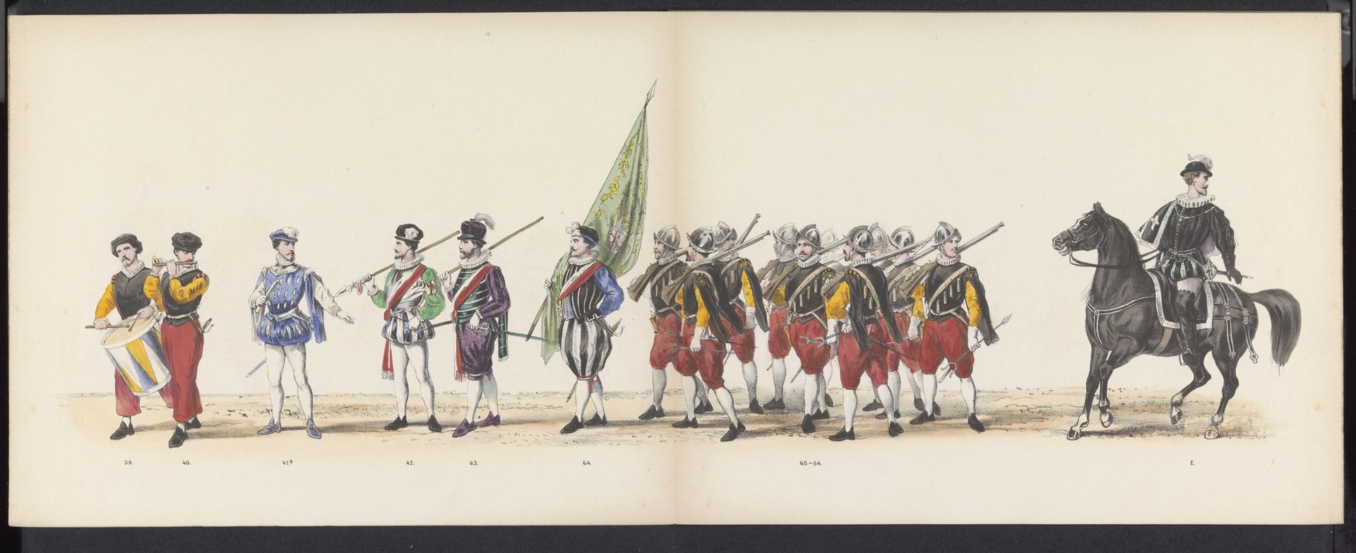Maskerade van de Leidse studenten, 1870 (plaat 4) by Gerardus Johannes Bos