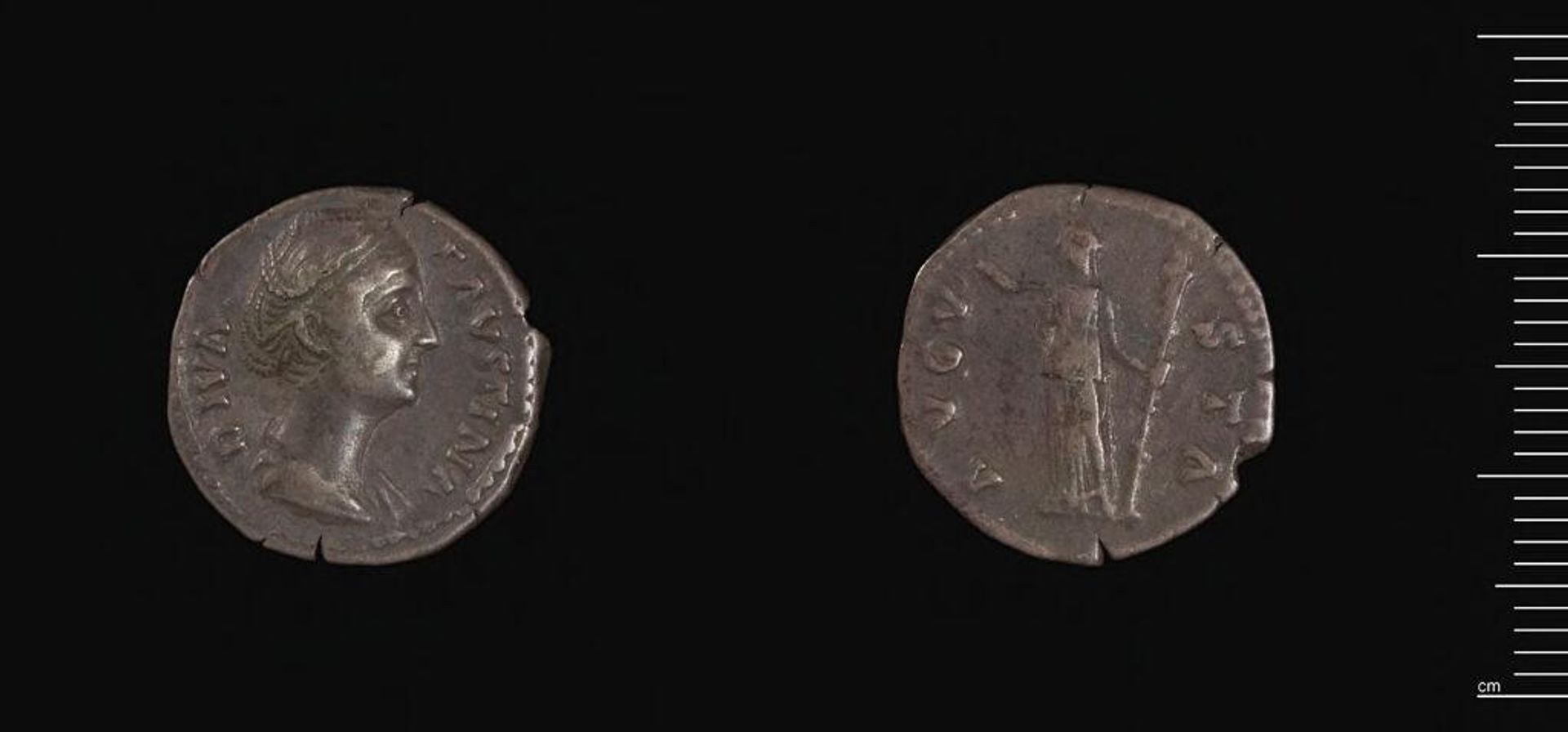 Denarius of Faustina I by Faustina I