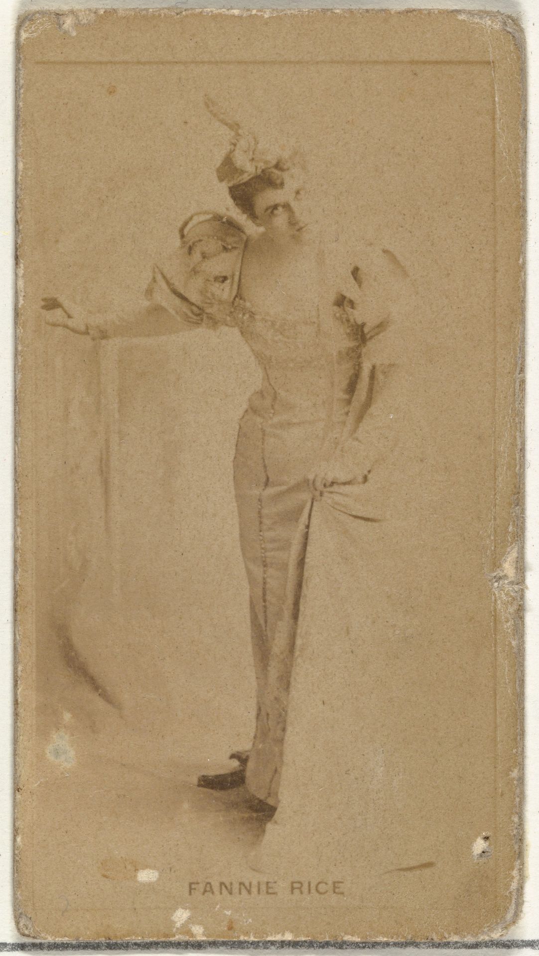 Fannie Rice, from the Actors and Actresses series (N145-8) issued by Duke Sons & Co. to promote Duke Cigarettes by W. Duke, Sons & Co.