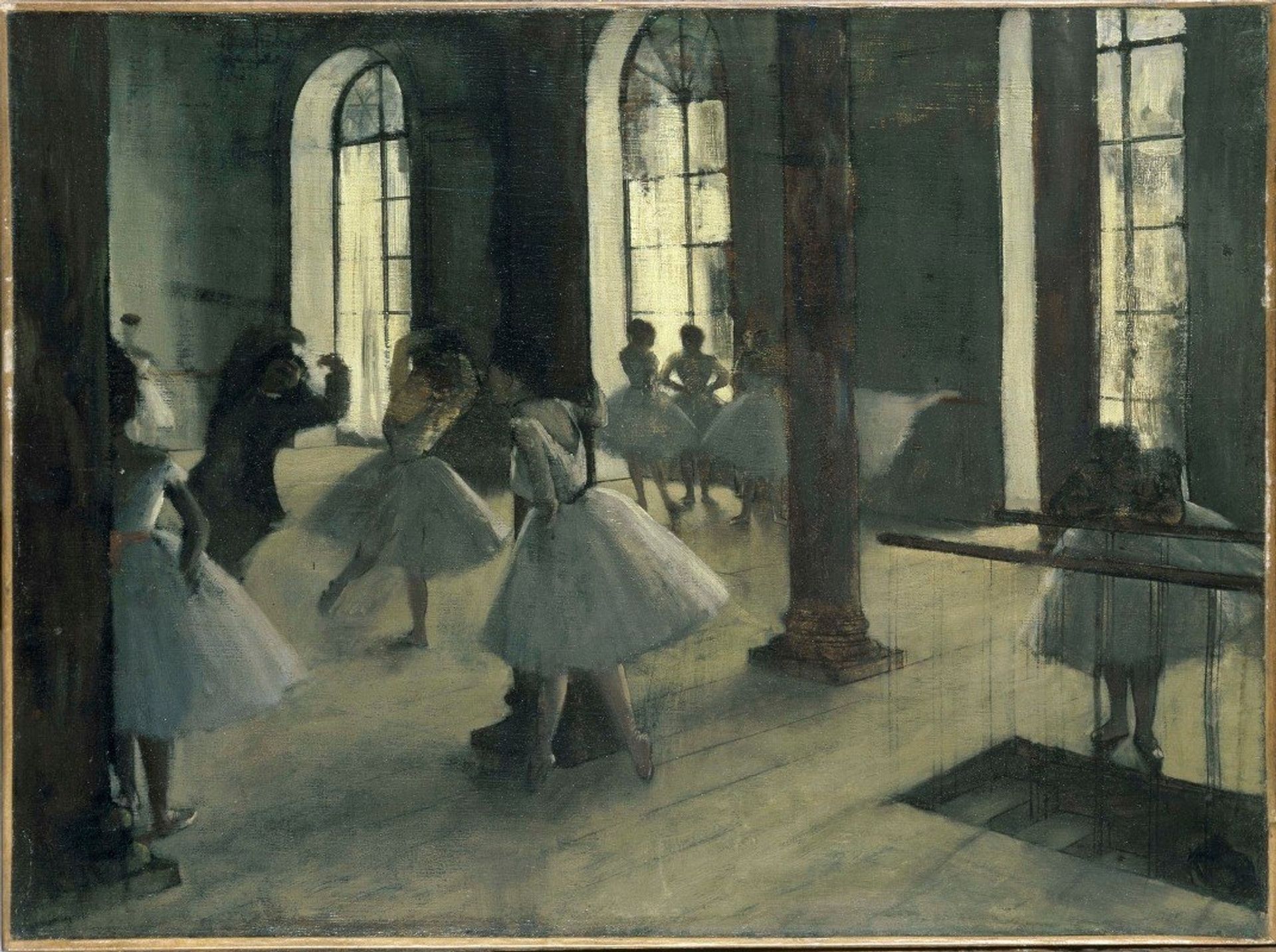La Répétition Au Foyer De La Danse by Edgar Degas