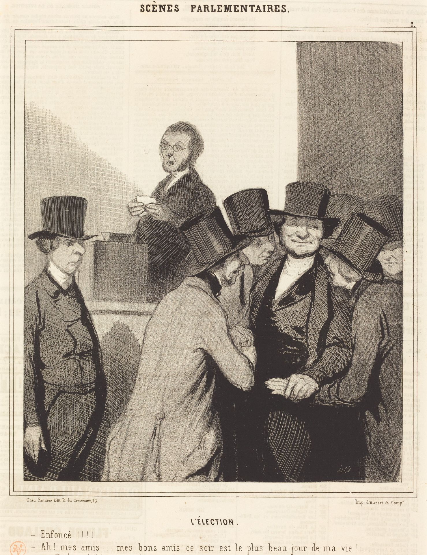 L'Élection by Honoré Daumier