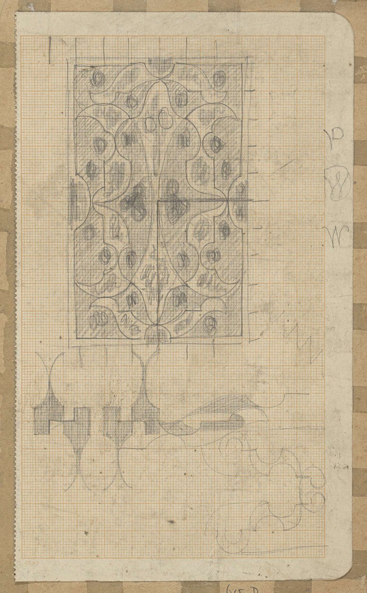 Decoratief ontwerp by Carel Adolph Lion Cachet