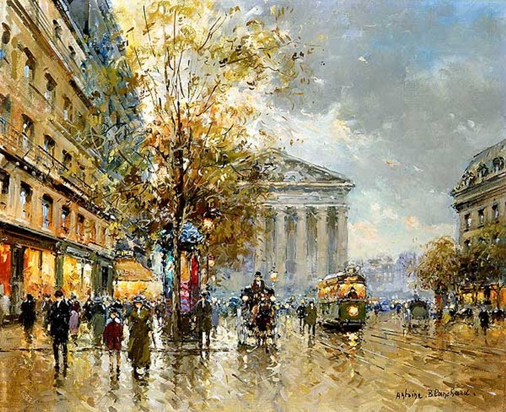 Rue Royal Madeleine by Antoine Blanchard