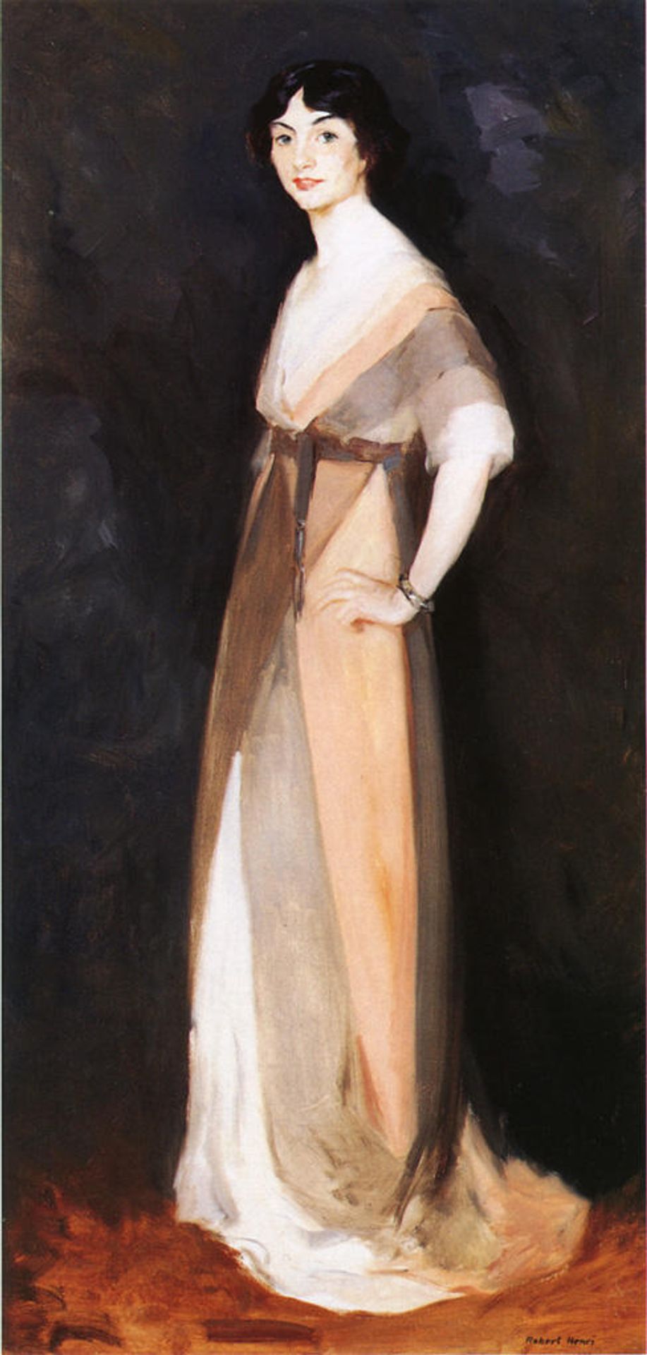 Girl in Rose and Gray. Miss Carmel White by Robert Henri