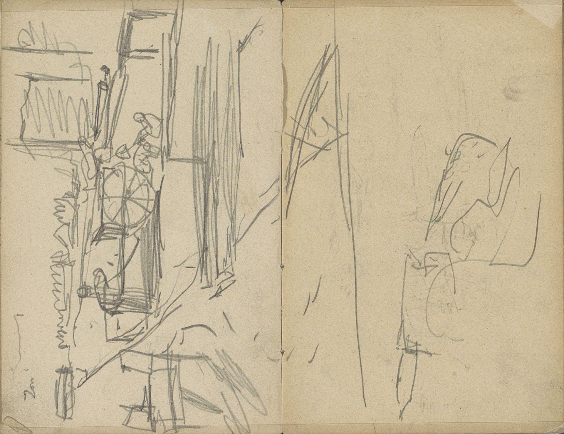 Kruiers op de Overtoom te Amsterdam by George Hendrik Breitner