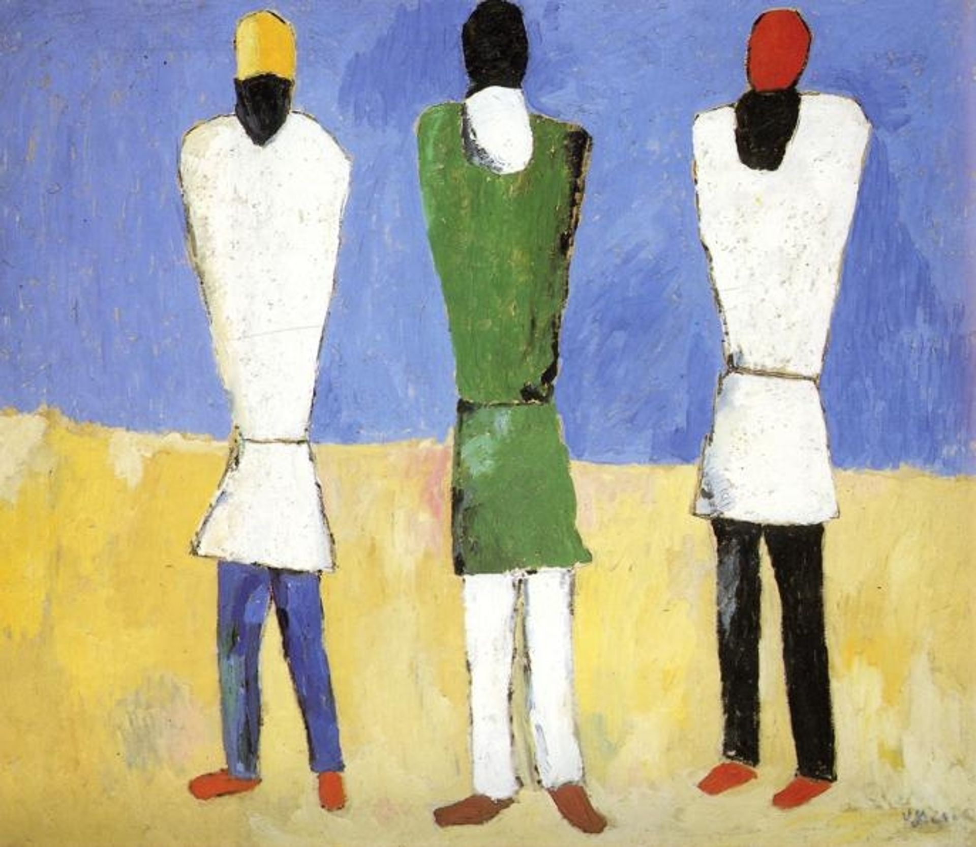 Peasants by Kazimir Malevich