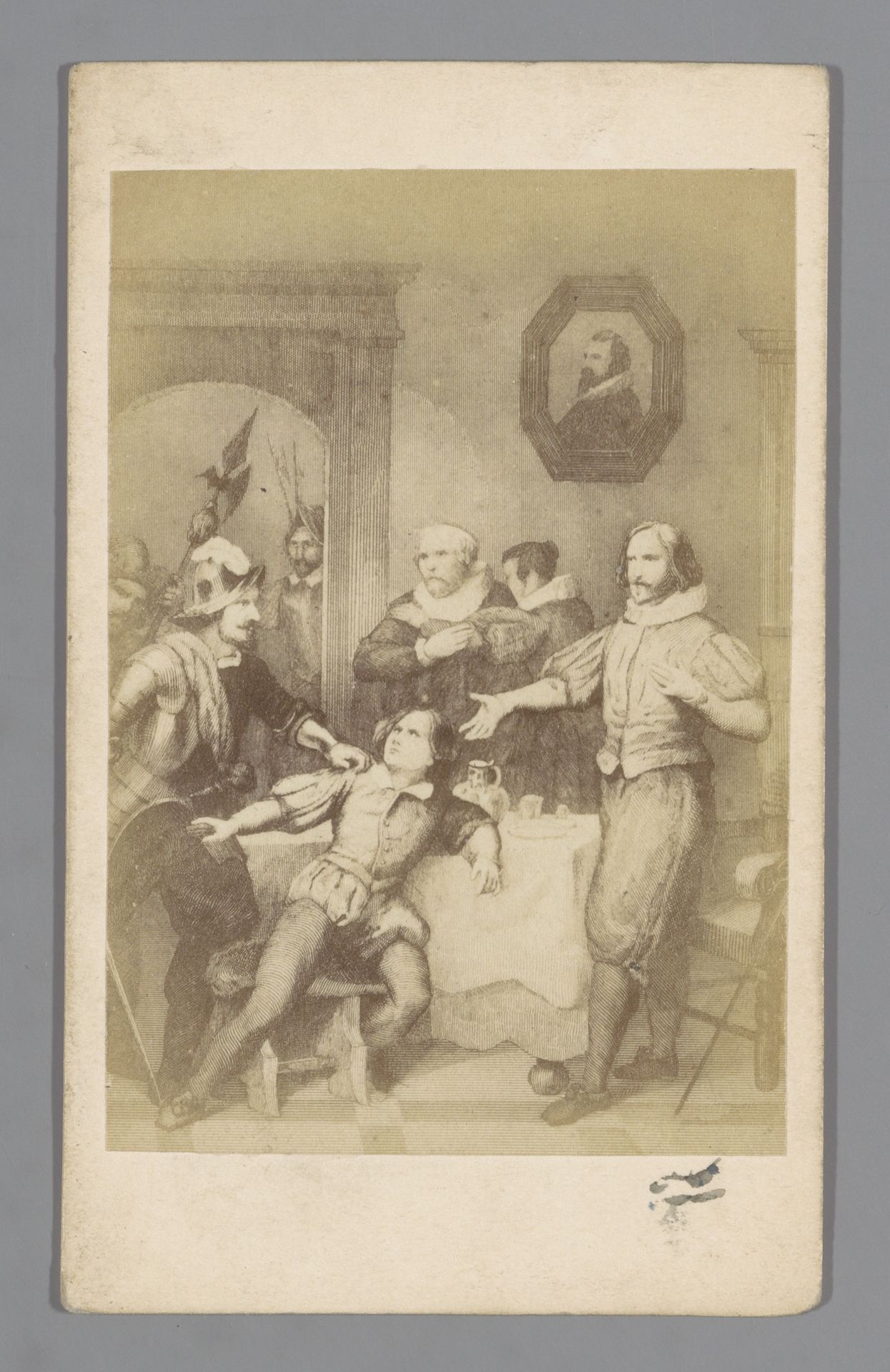 Fotoreproductie van een gravure van Pieter Dirksz. Hasselaar tijdens het Beleg van Haarlem in 1572 by Anonymous