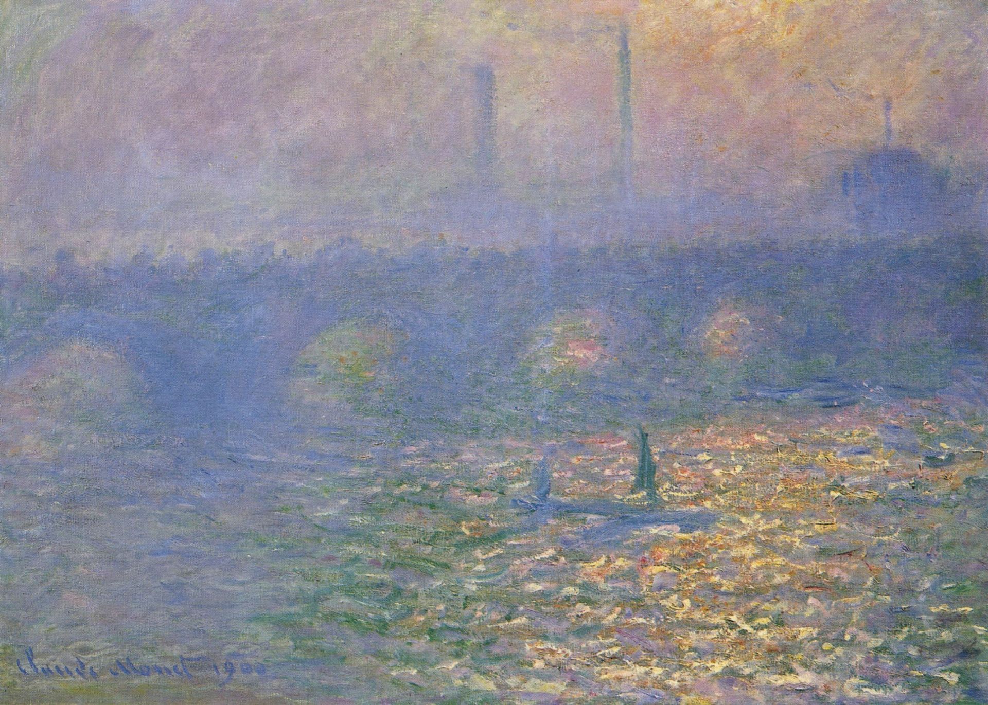 Waterloo Bridge, London by Claude Monet