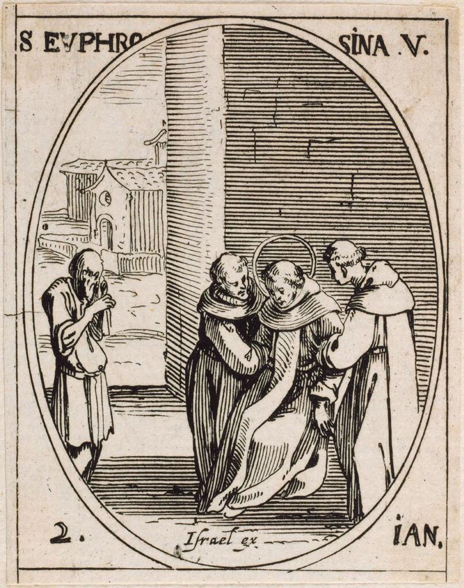 Saint Ephrosina by Jacques Callot