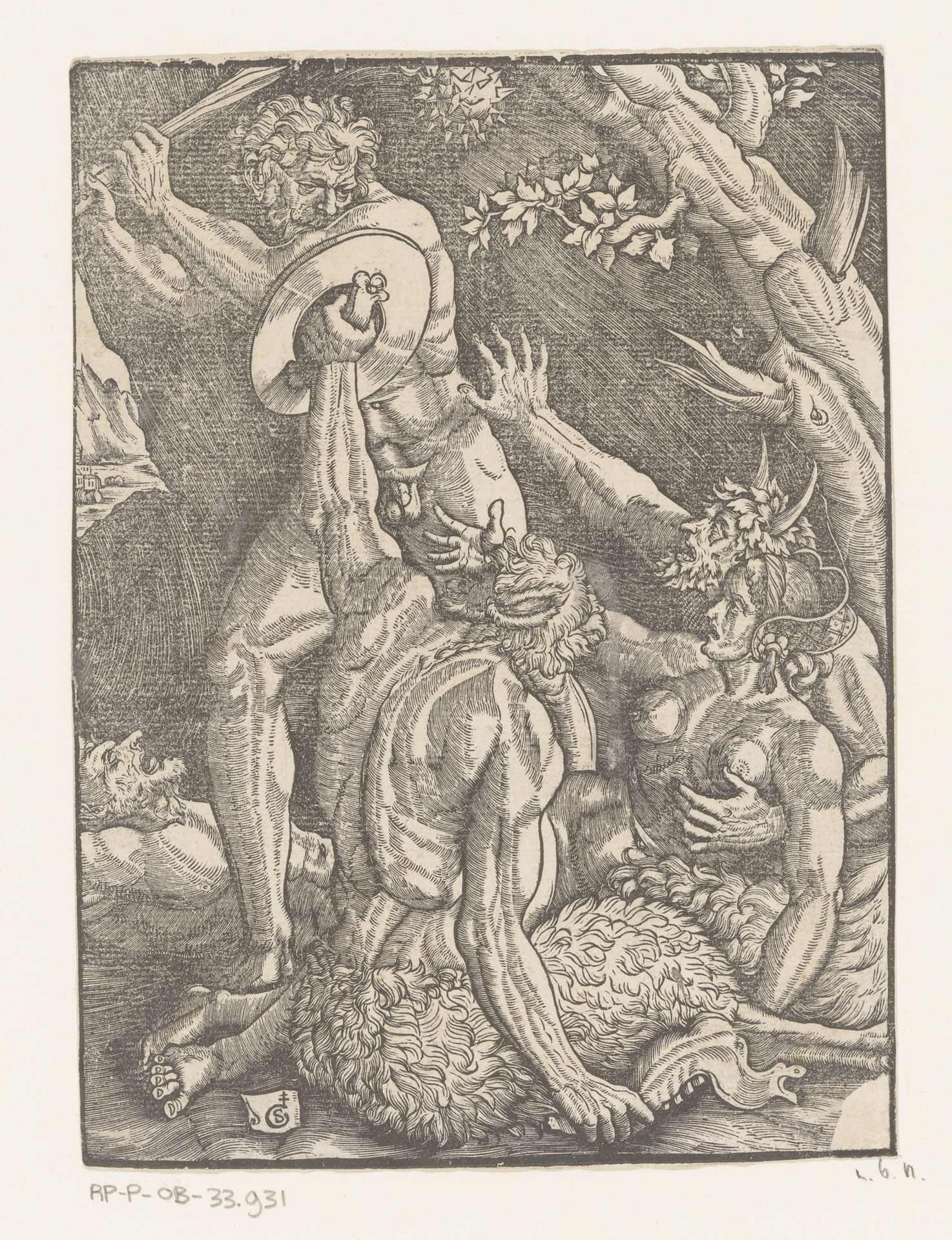 Hercules en de centauren by Gabriel Salmon
