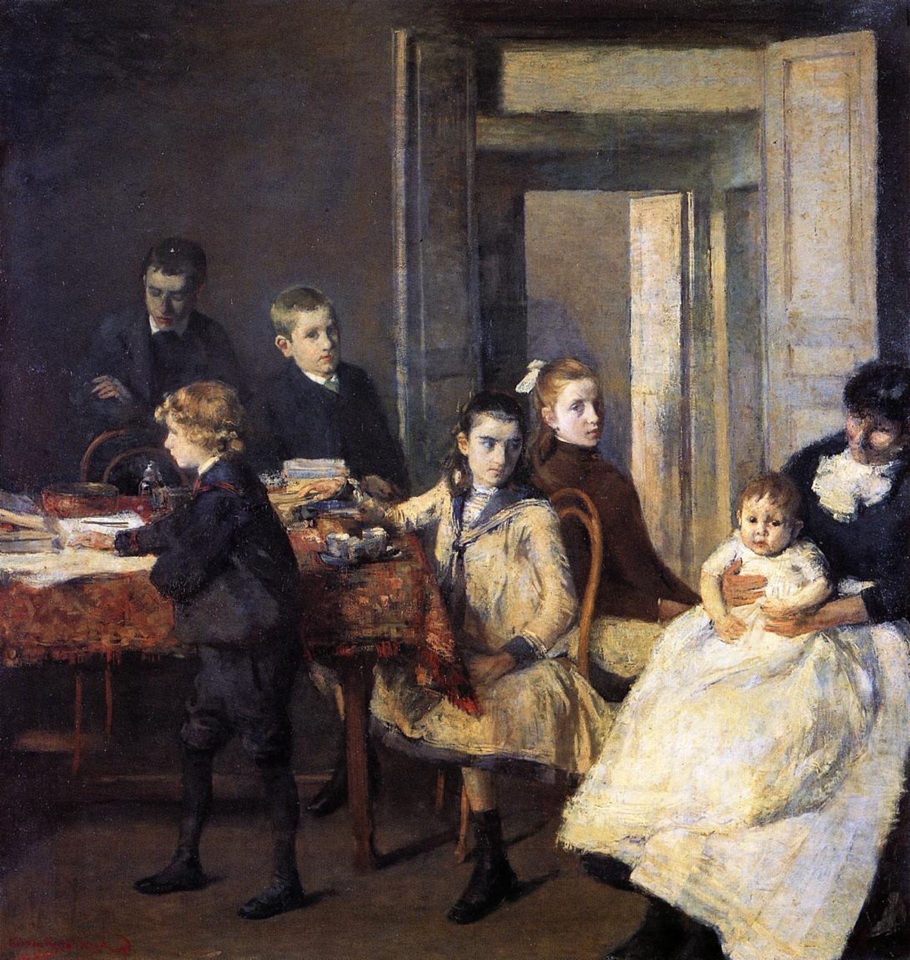 The Children of Francois van Rysselberghe by Theo van Rysselberghe