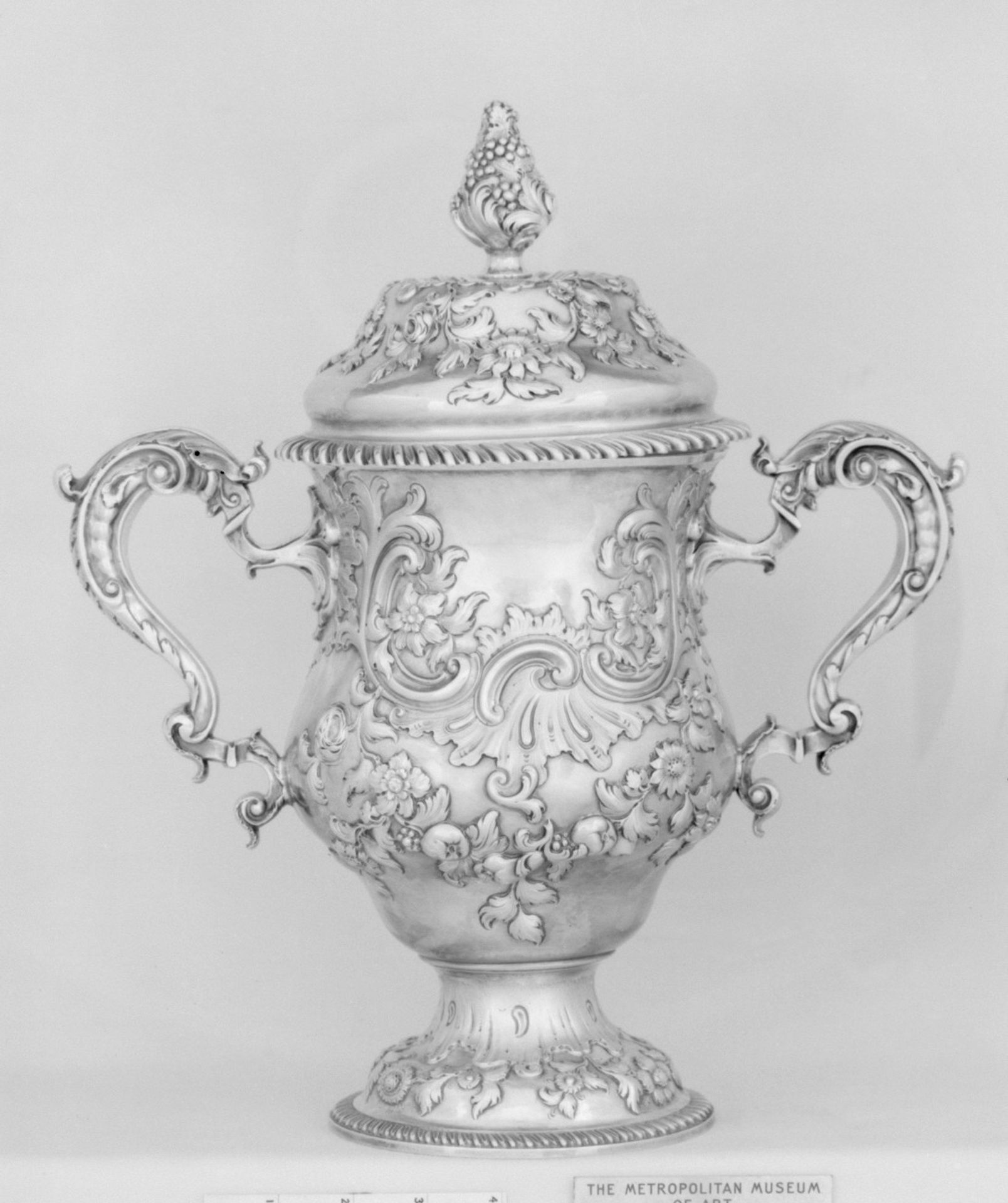 Two-handled loving cup with cover by Samuel Courtland