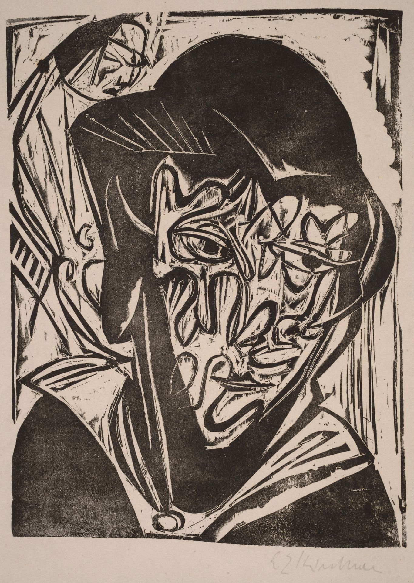 Woman with a Veil by Ernst Ludwig Kirchner
