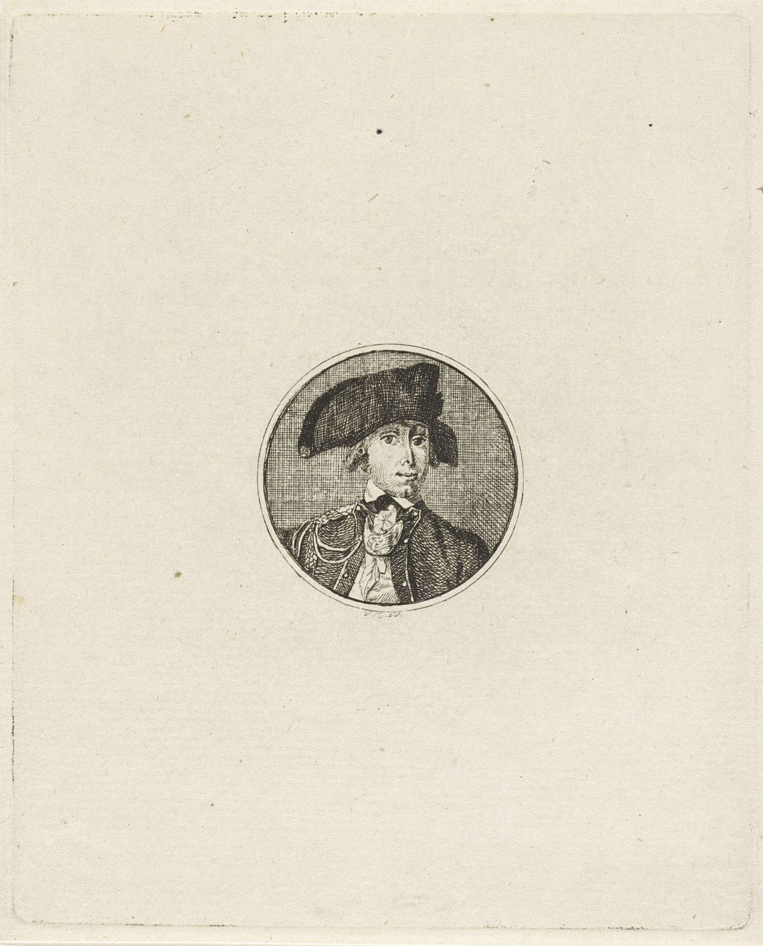 Portret van Abraham Valentijn by Derk Anthony van de Wart
