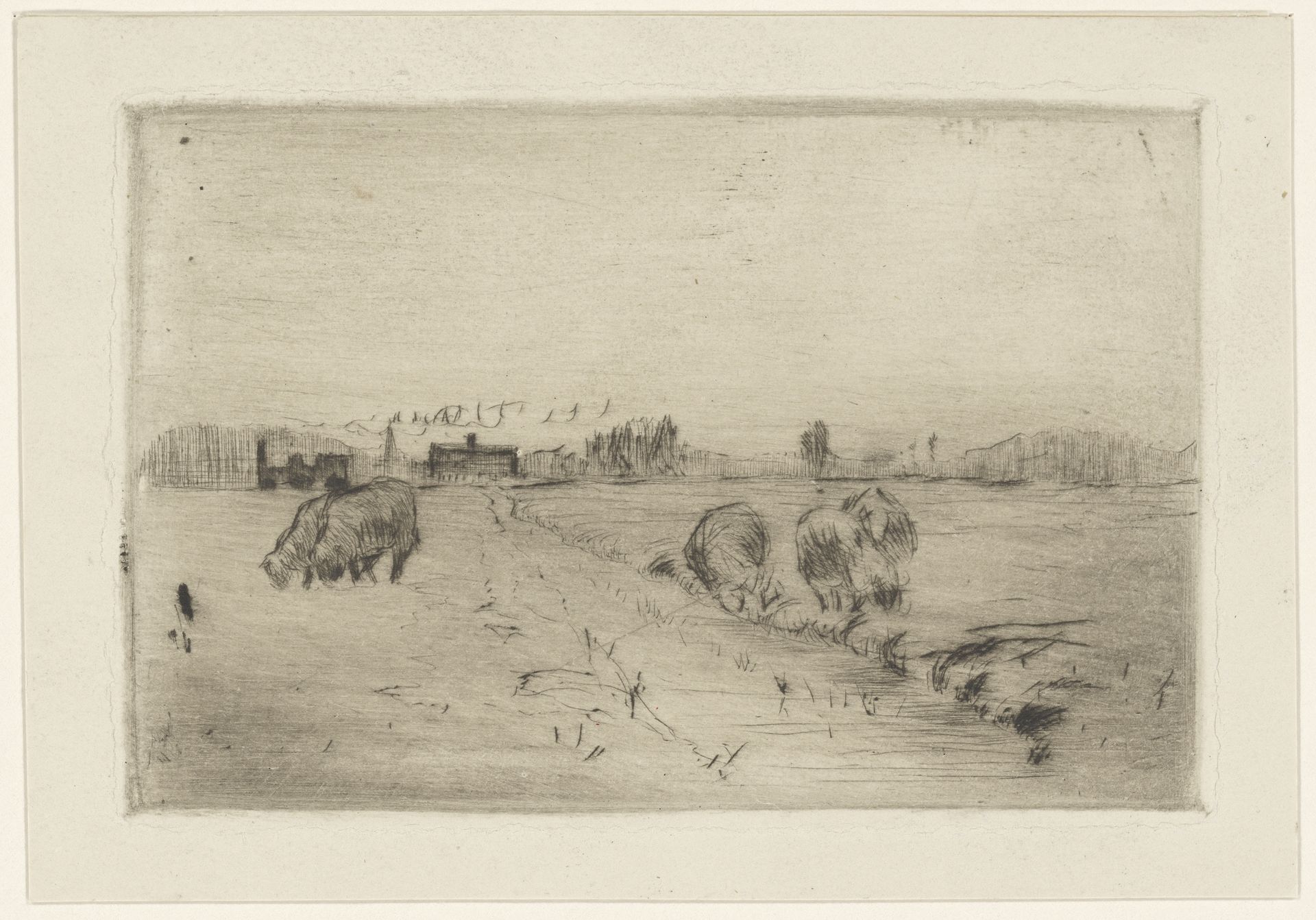 Weiland met schapen by Philip Zilcken