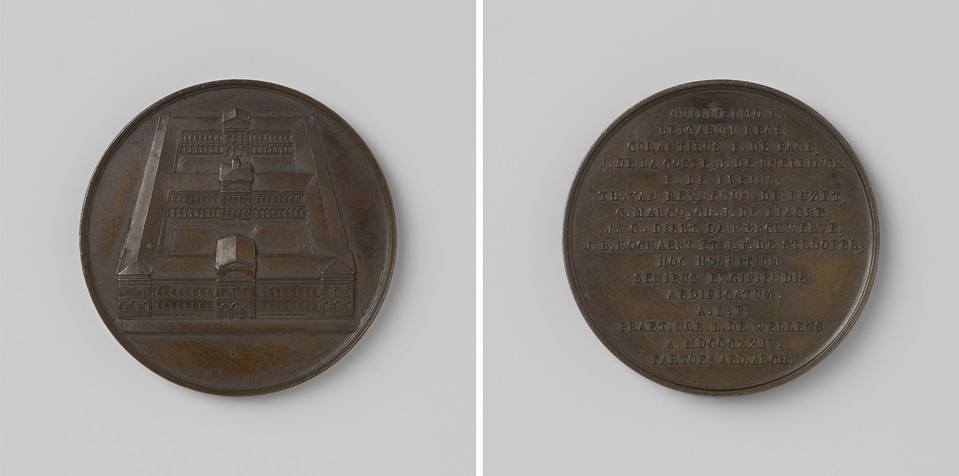 Bouw van oude mannen- en -vrouwenhuis te Brussel by Anonymous