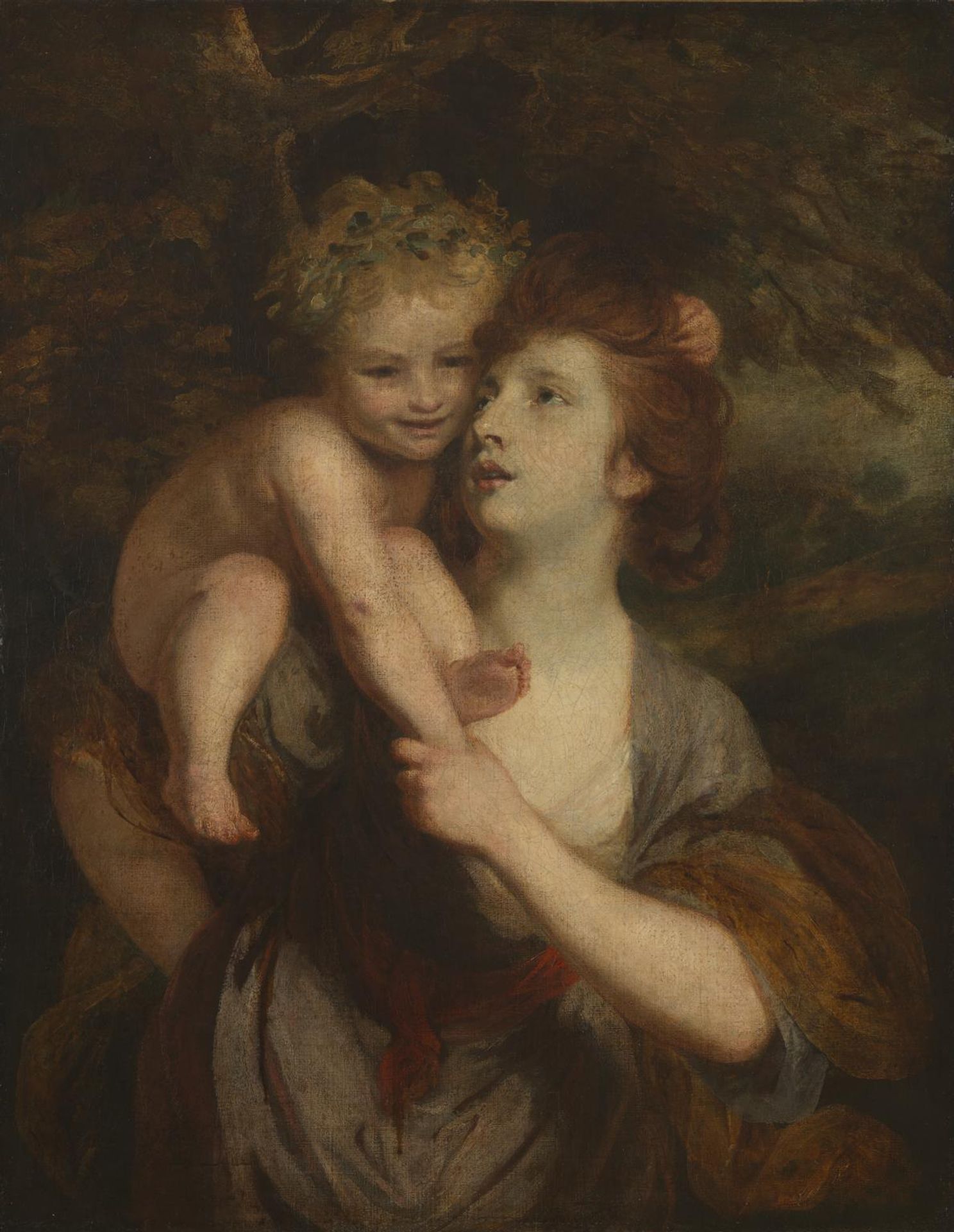 Mrs Hartley as a Nymph with a Young Bacchus by  Sir Joshua Reynolds
