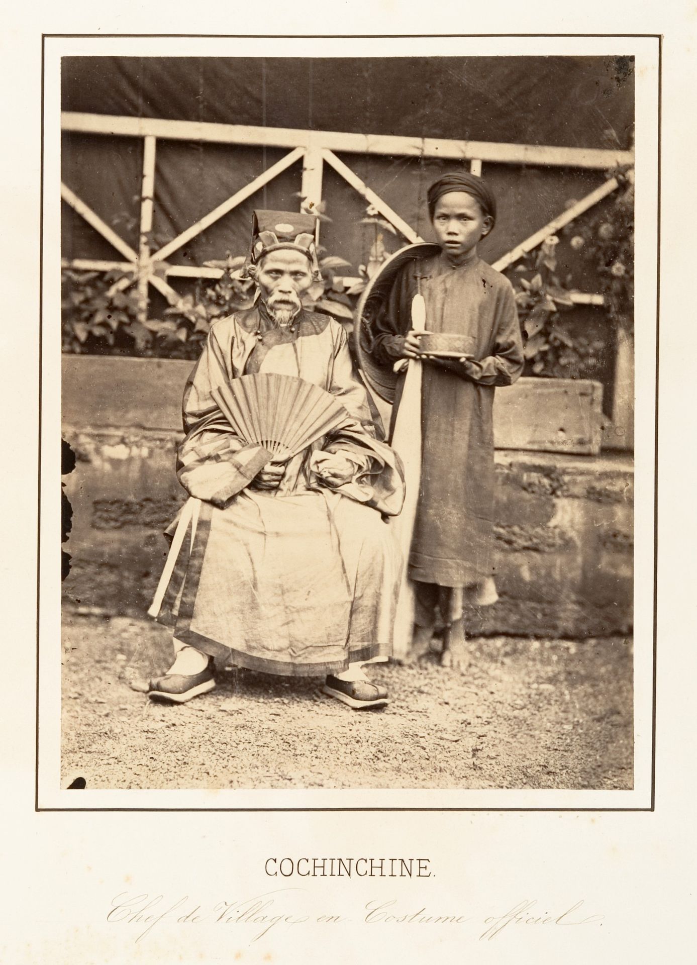Chef de Village en Costume officiel, Cochinchine by Emile Gsell