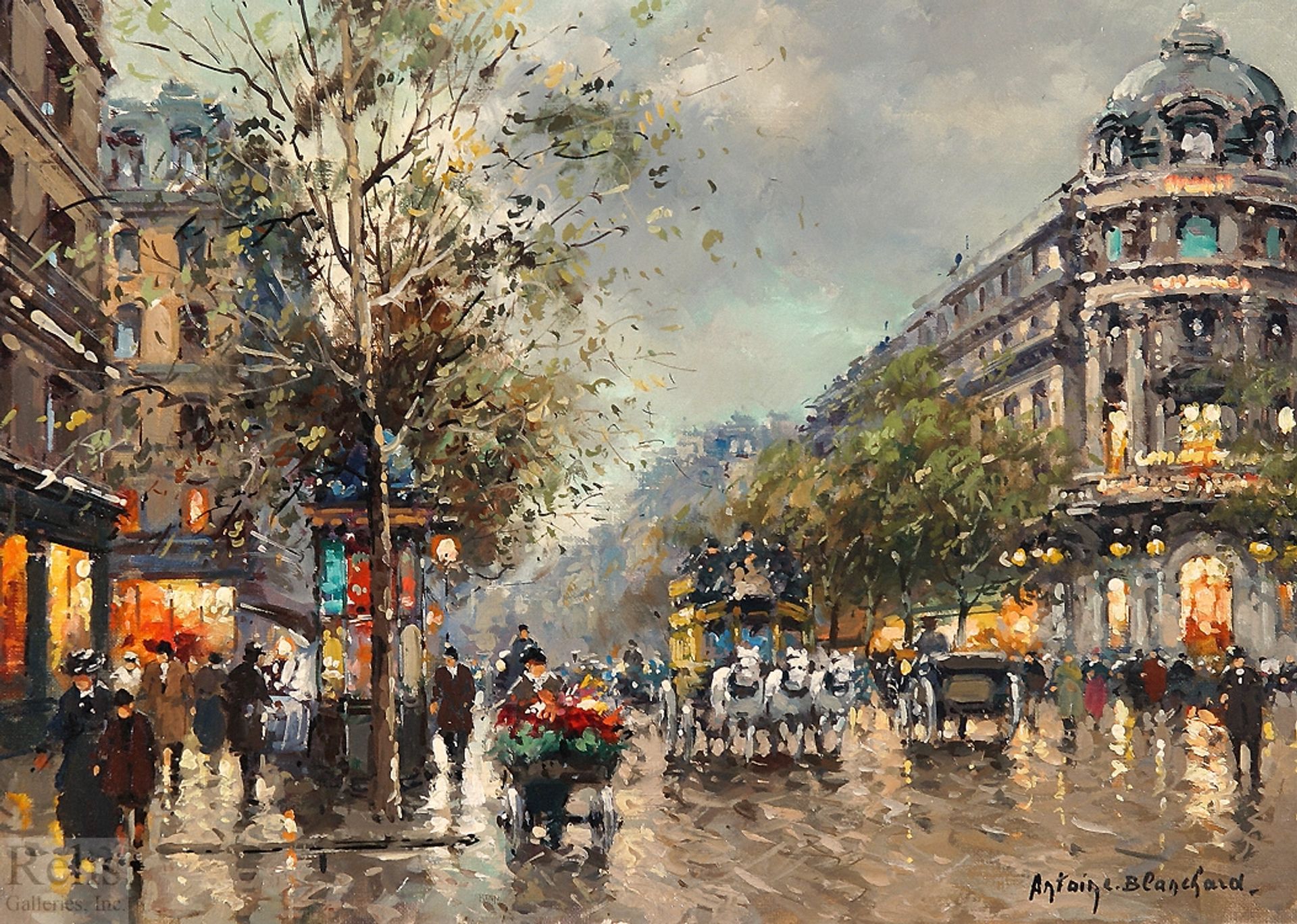 Theatre du Vaudeville by Antoine Blanchard