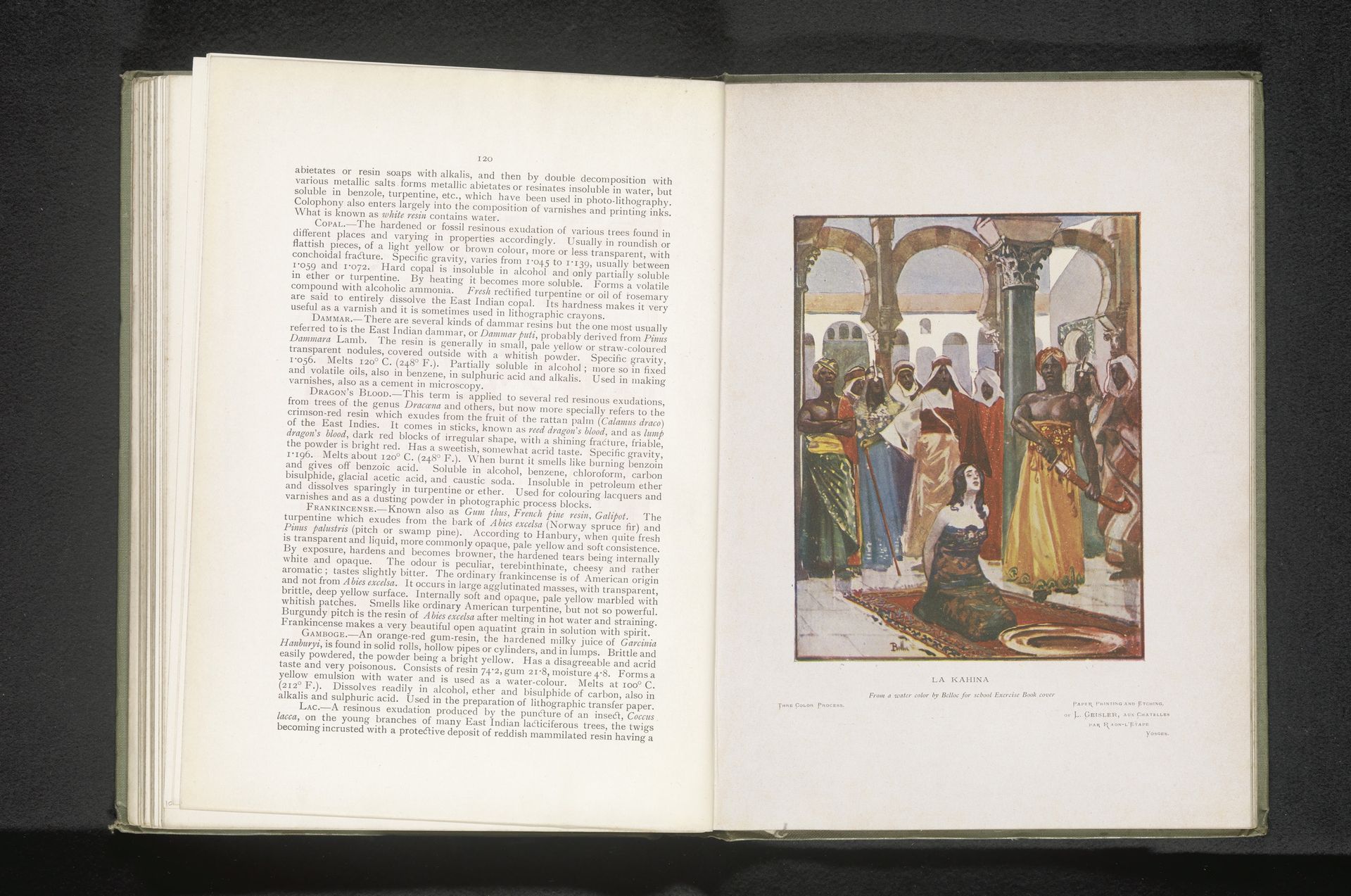 Reproductie van een aquarel van de executie van Kahina by L. Geisler