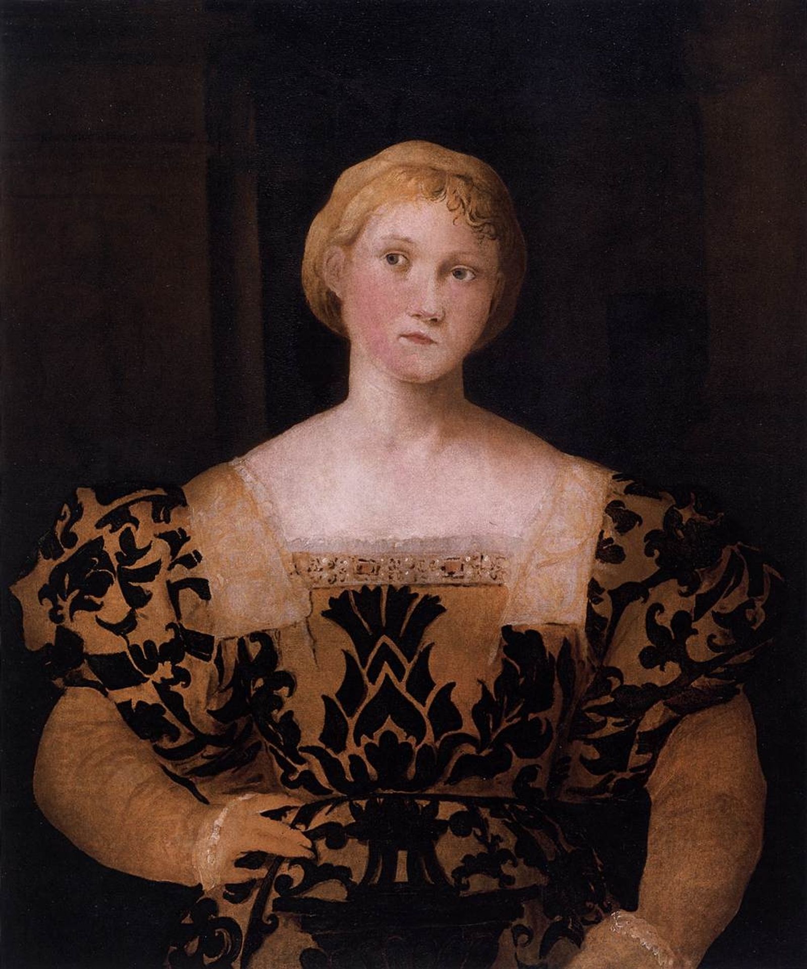 Portrait of Paola Priuli by Palma Vecchio